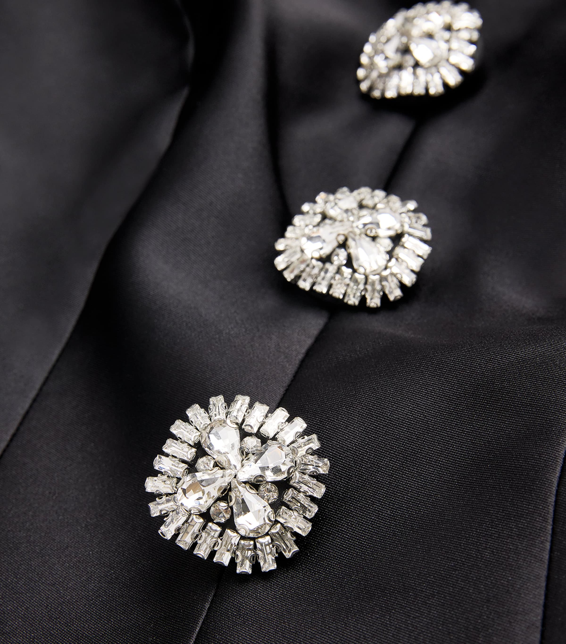 Taffeta Peplum Top BLACK Image 5