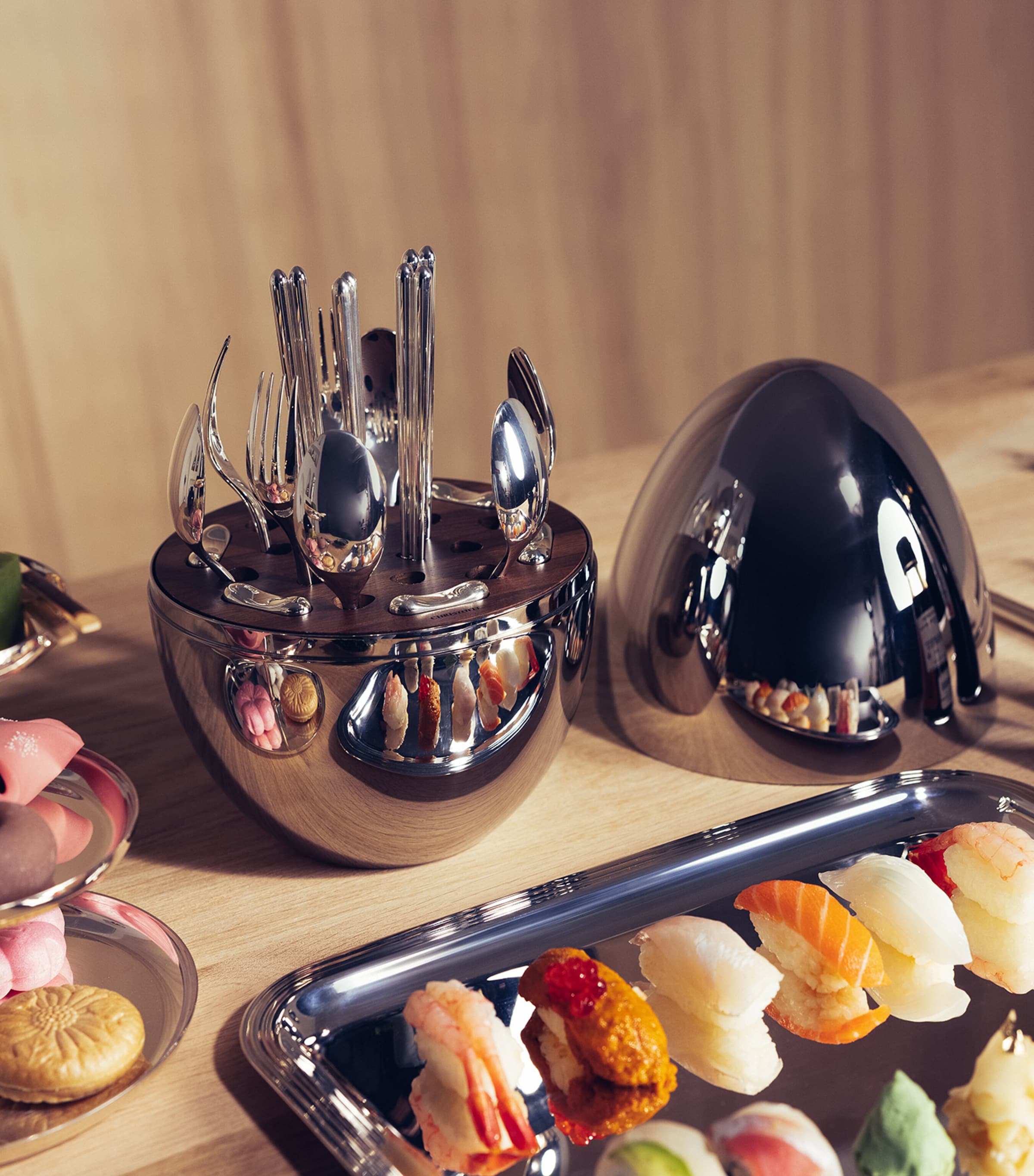 Mood Asia 24-Piece Flatware Set SILVER Image 4