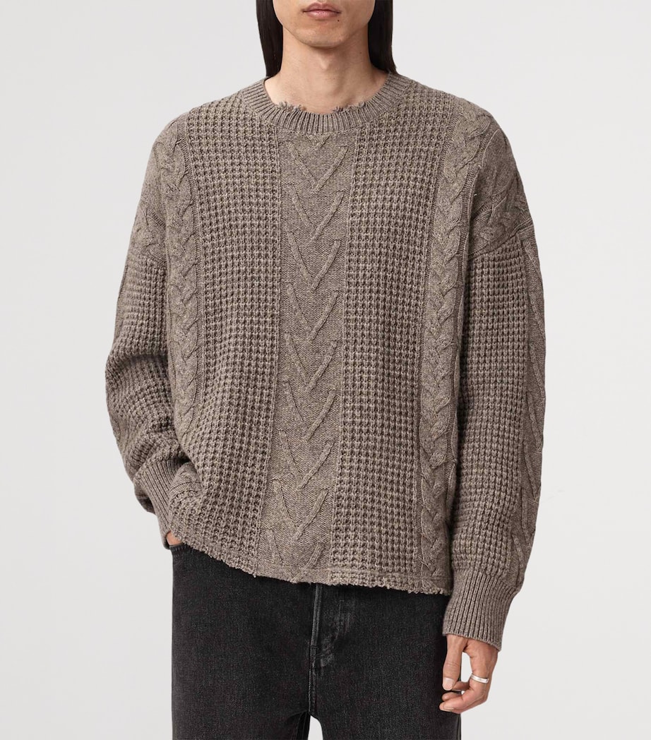 Wool-Organic Cotton Tenter Sweater FAWN BROWN Image 4