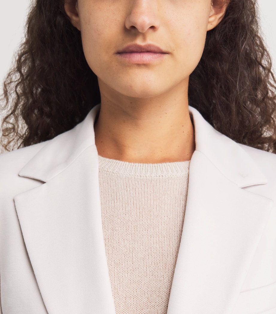 Stretch-Cotton Layered Blazer SABBIA Image 6