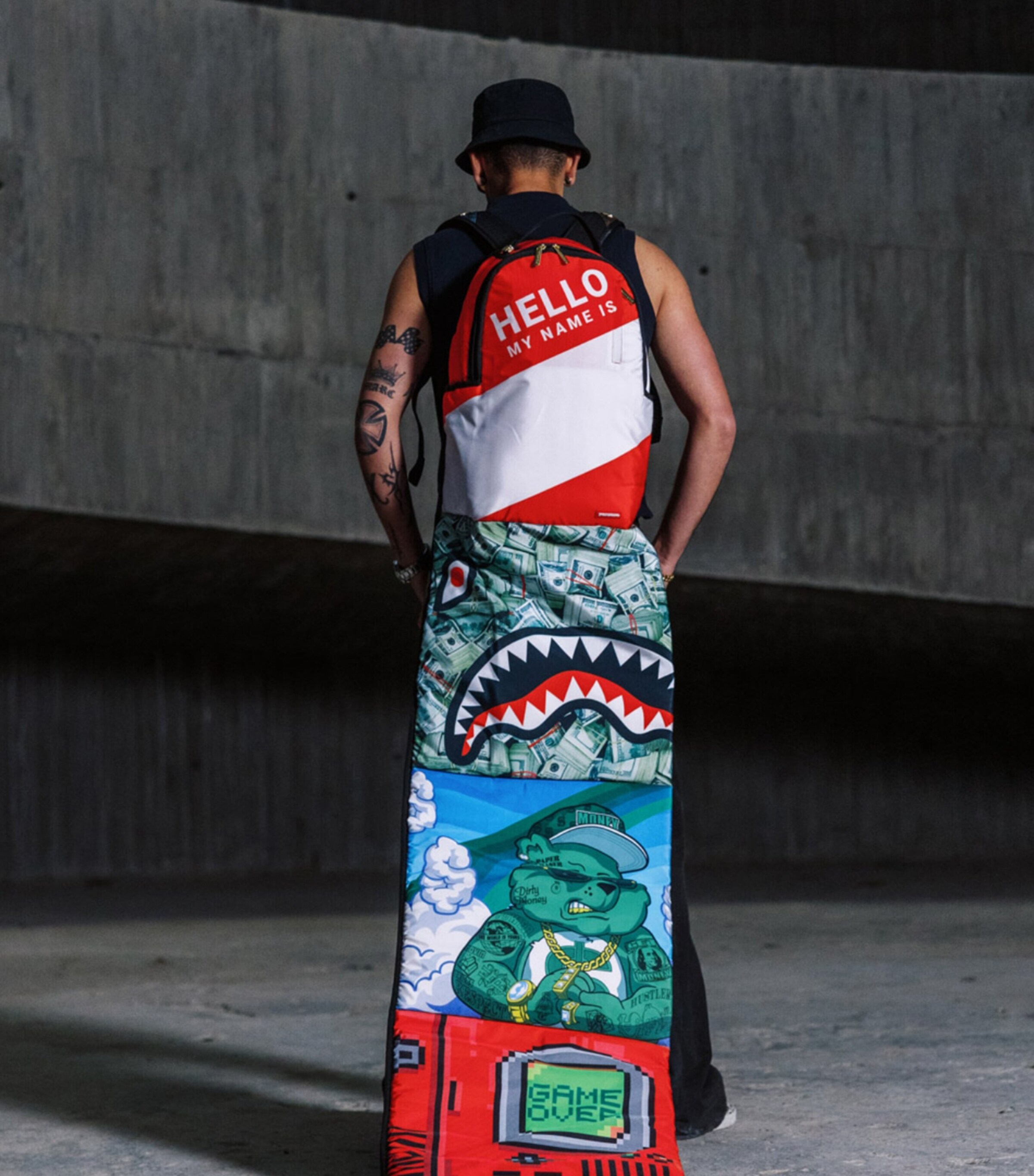 Sprayground The Scroll of 15 Years Backpack Black Image 4