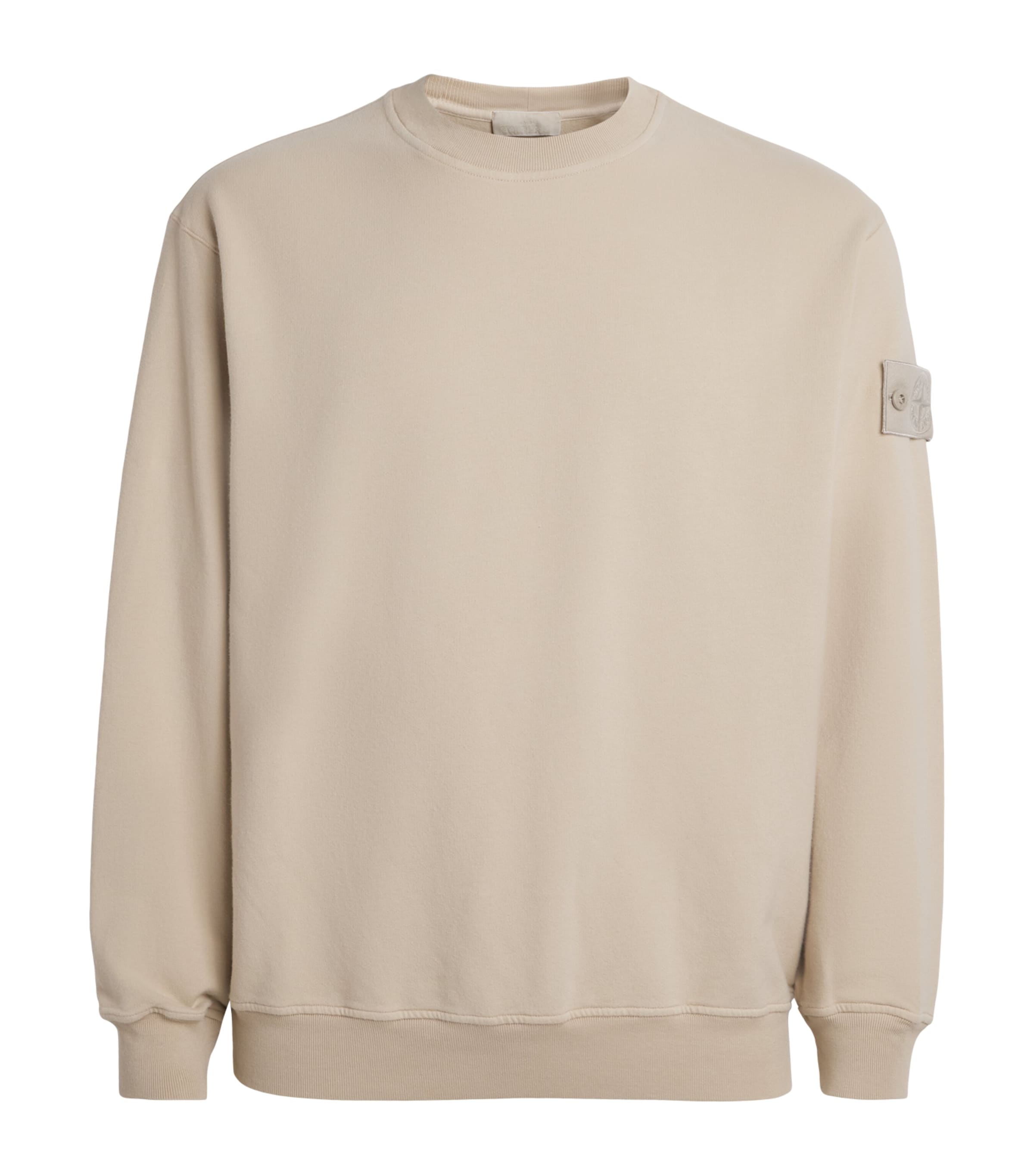 Stone Island Mens Cotton-Blend Ghost Sweatshirt Image 1