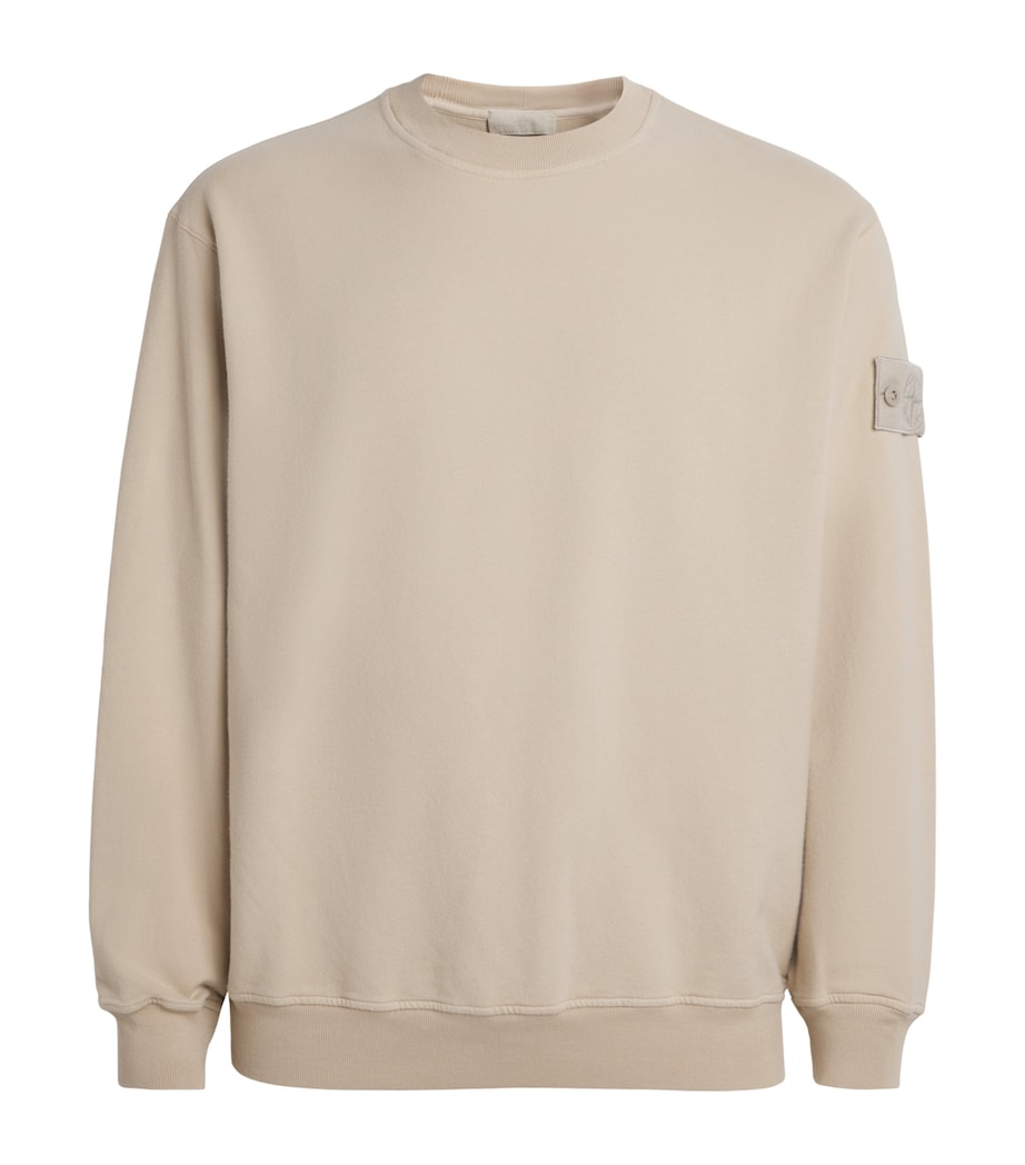 Stone Island Mens Cotton-Blend Ghost Sweatshirt Image 1