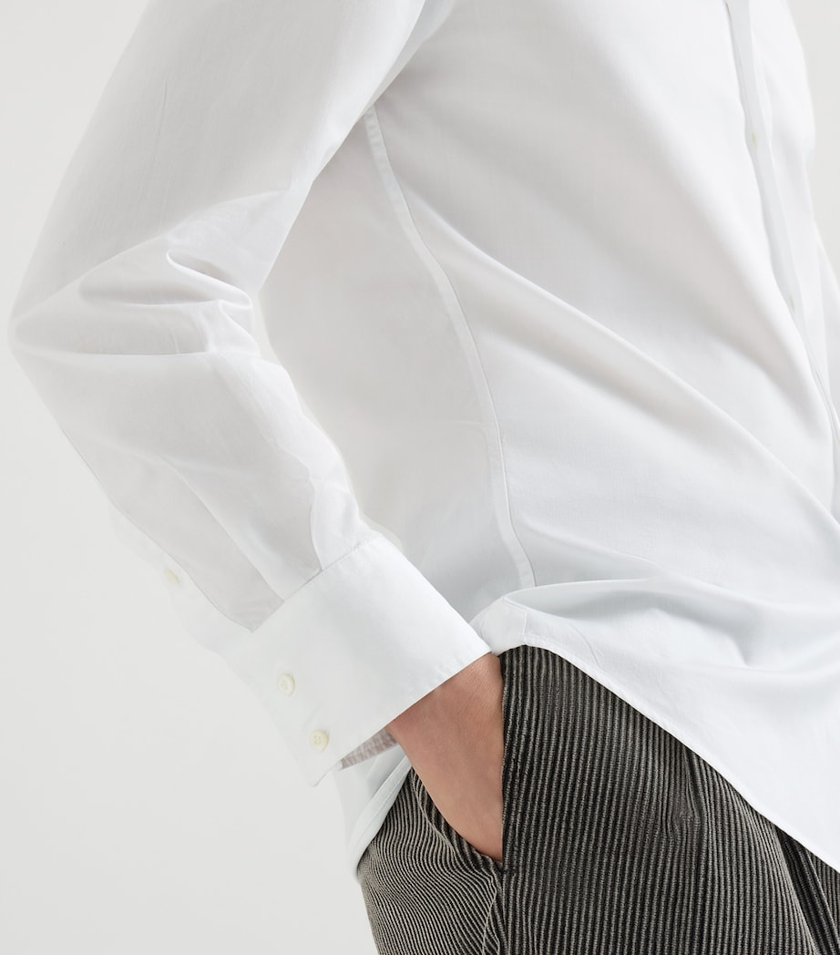 Brunello Cucinelli Mens Cotton Twill Shirt Image 6