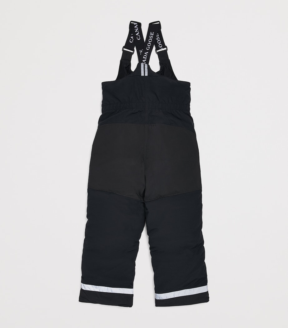Canada Goose Kids Eaglet Bib Overalls (2-7 Years) Black Noir Image 2