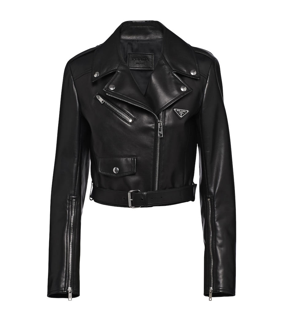 Leather Biker Jacket F0002 Image 1