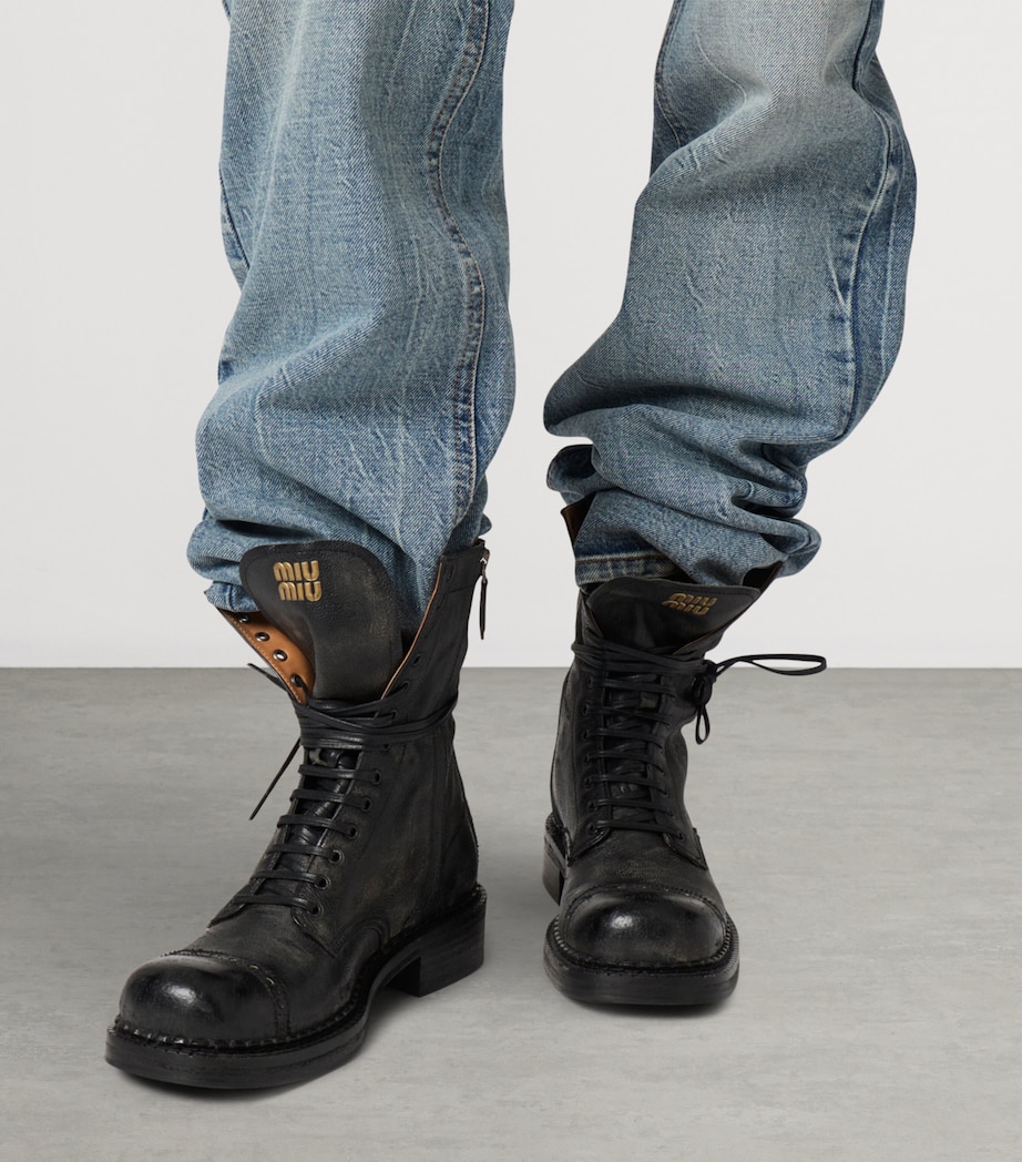 Miu Miu Womens Straight Leg Jeans Image 5