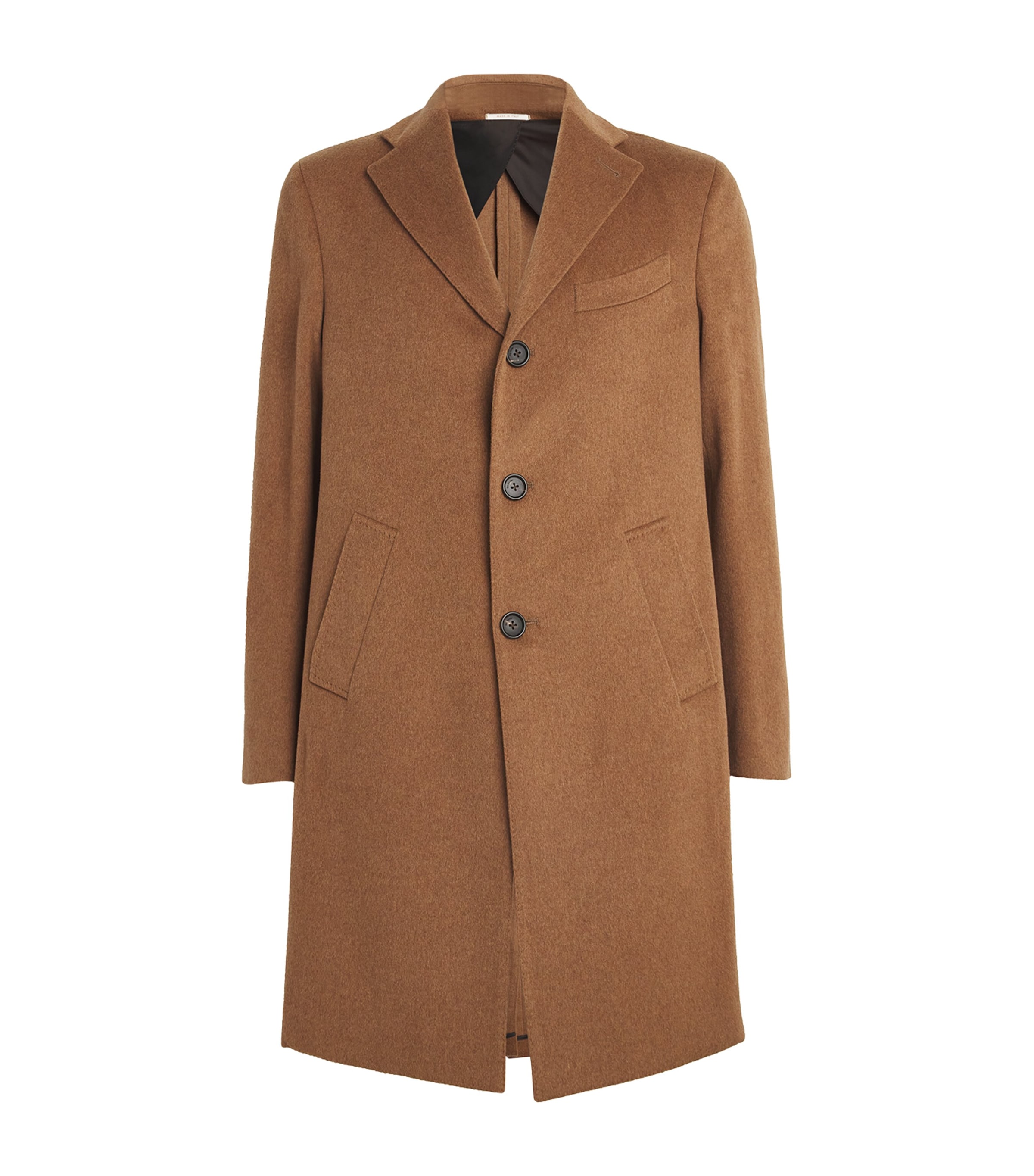 Shop Pal Zileri Wool Overcoat In Brown