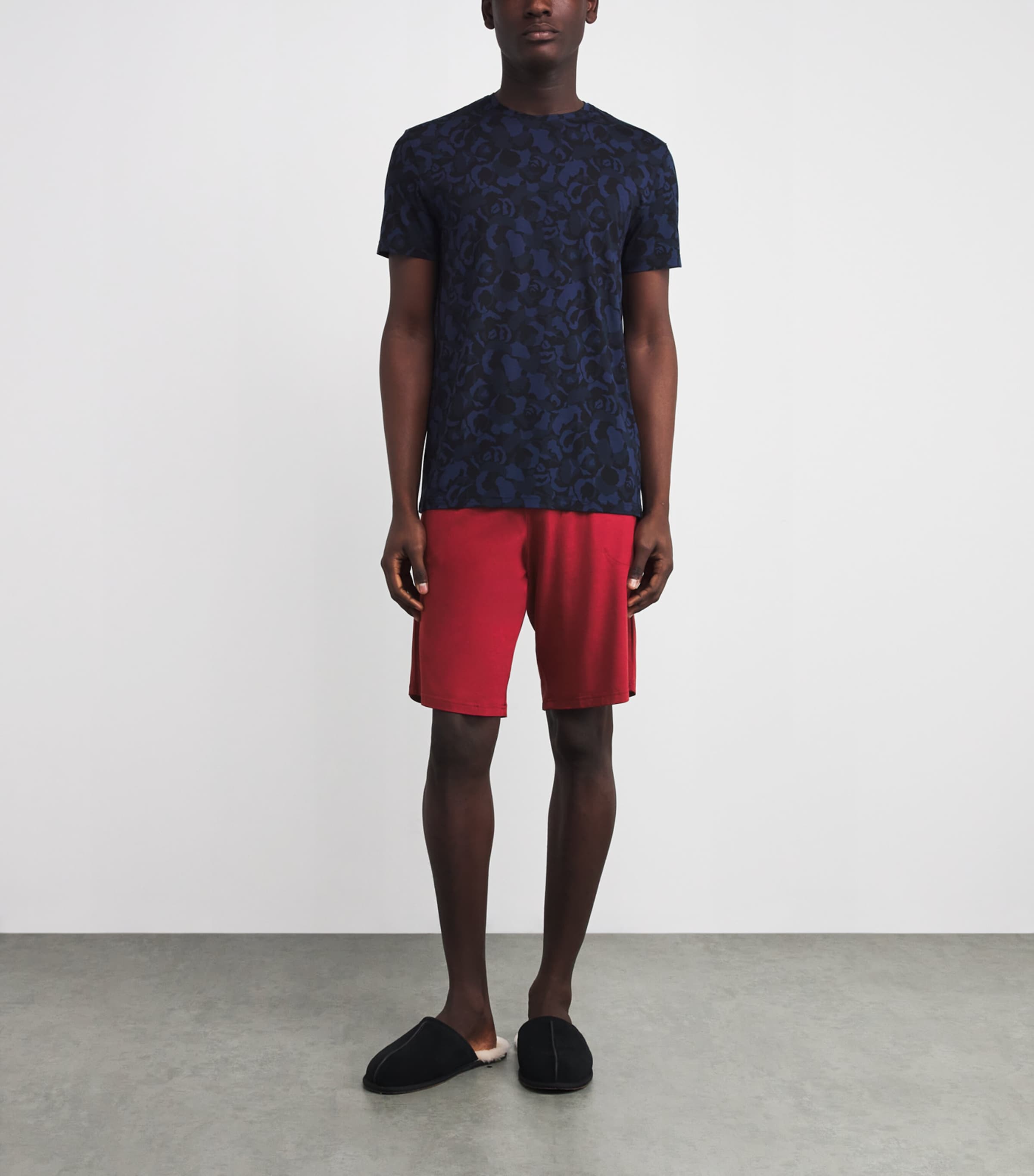 Micro Modal Basel Sweat Shorts 022RED Image 2
