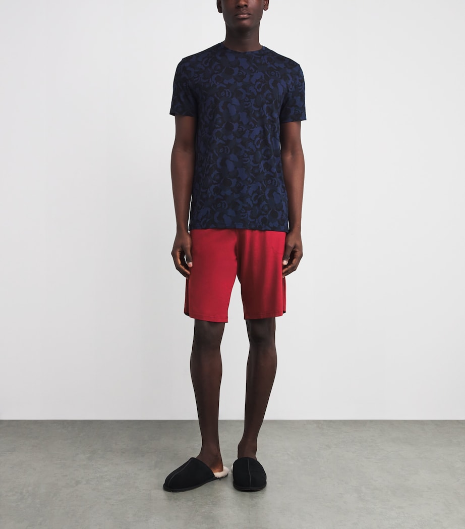 Micro Modal Basel Sweat Shorts 022RED Image 2