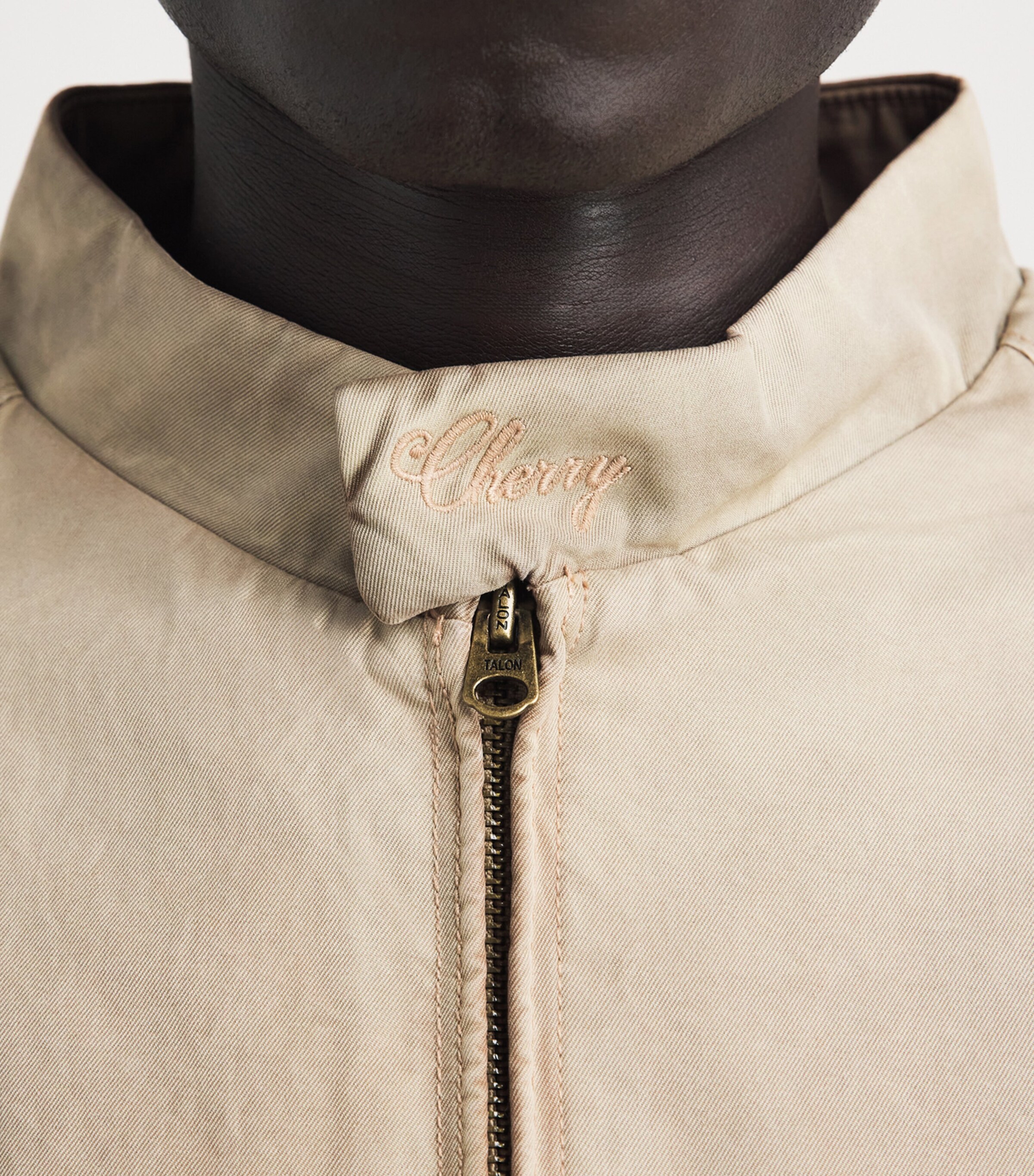 Cherry Los Angeles Mens Sun-Faded Championship Bomber Jacket Desert Tan Image 3