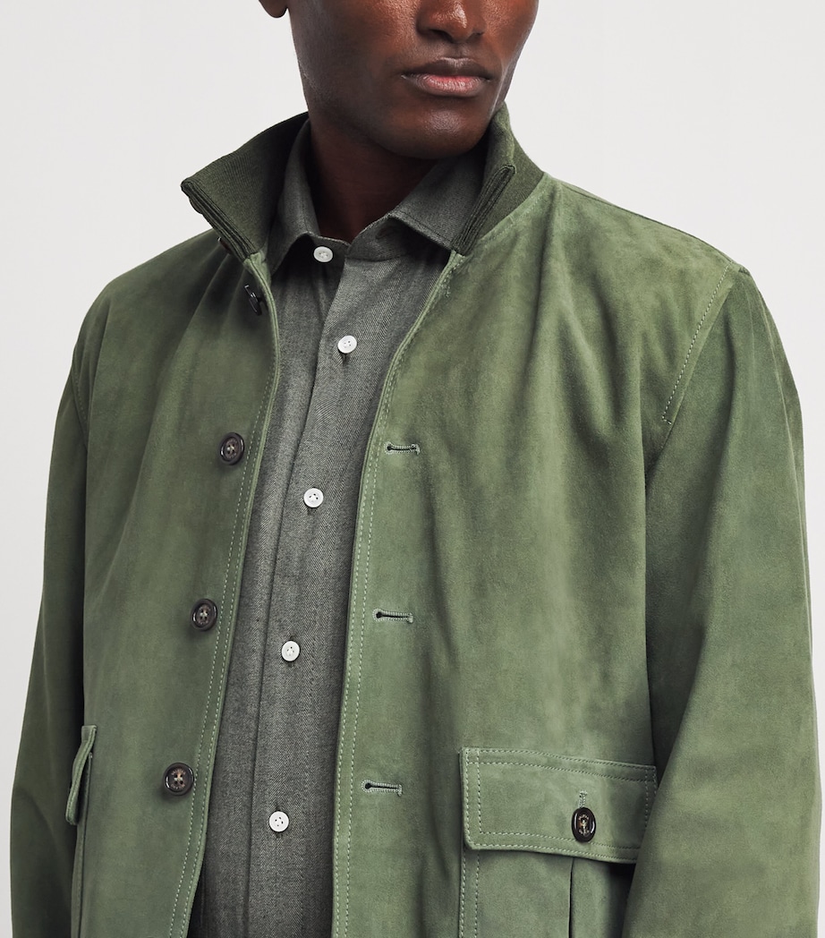 Valstar Mens Valstarino Suede Jacket Basil Image 3