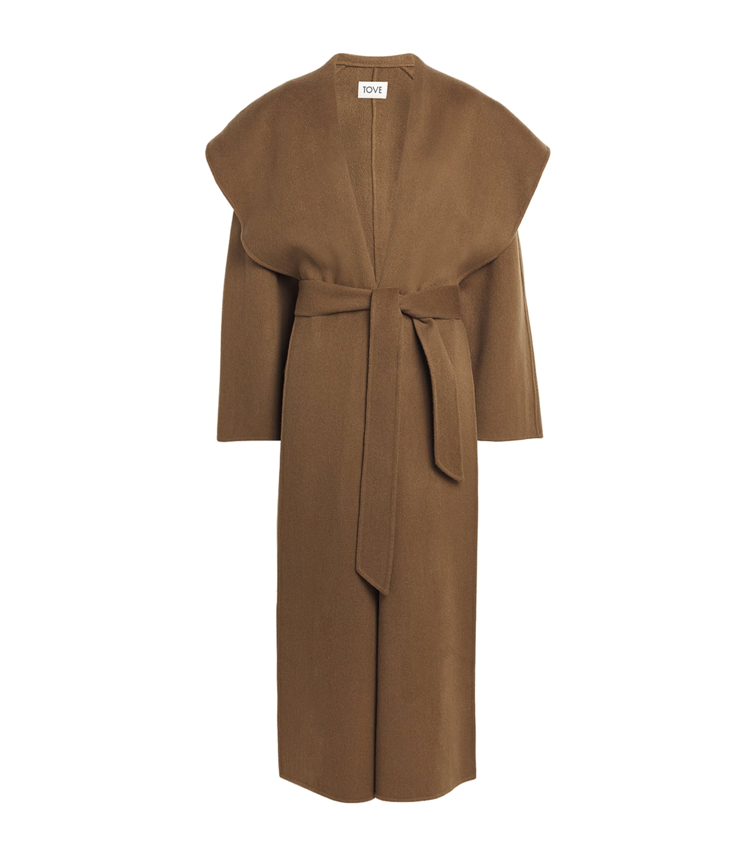 Shop Tove Wool Ondine Coat In Green