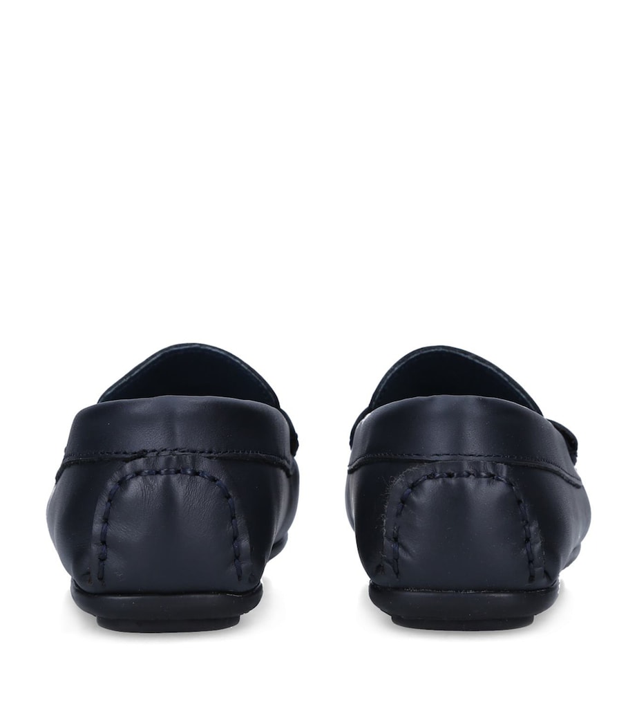 Leather Felix Loafers NAVY Image 2