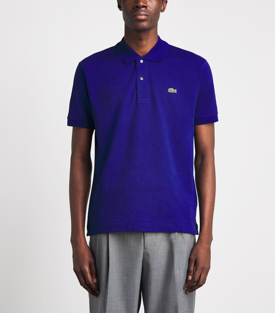 Lacoste Mens Cotton Original Polo Shirt Bleu Bdm Image 4