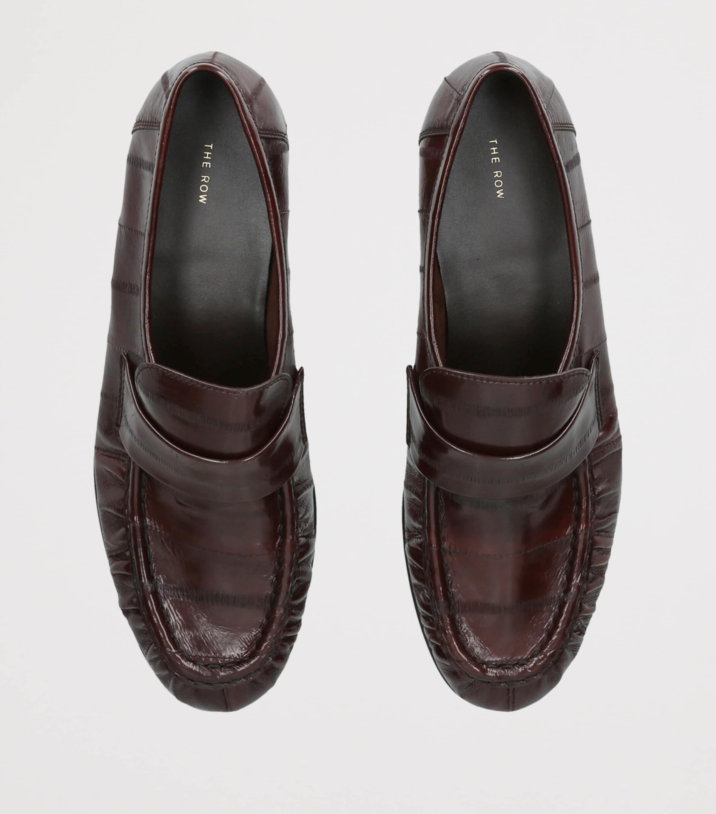 The Row Soft Eel Loafers Mid Brown Image 3