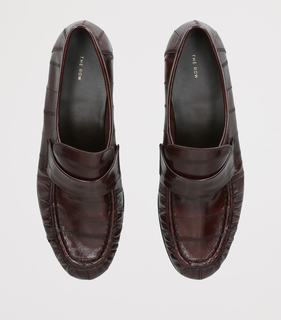 The Row Soft Eel Loafers Mid Brown Image 3