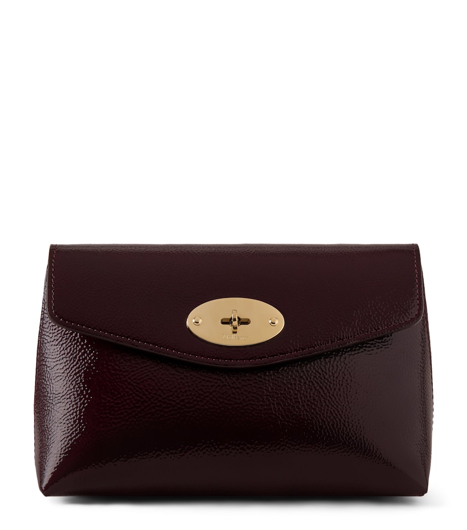 Patent Leather Darley Cosmetic Pouch DEEP AUBERGINE Image 1