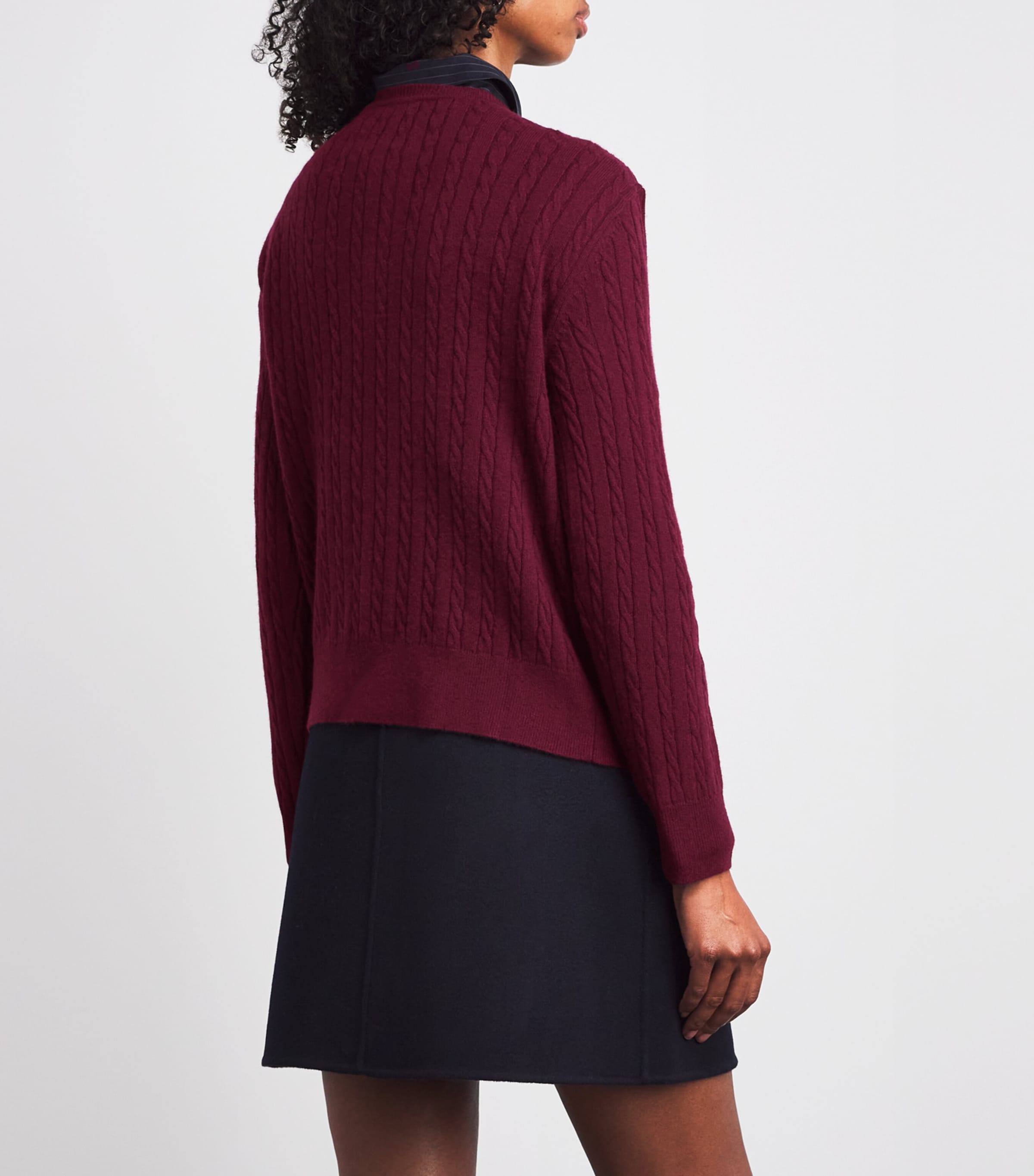 Wool-Cashmere Sweater BURGUNDY Image 4