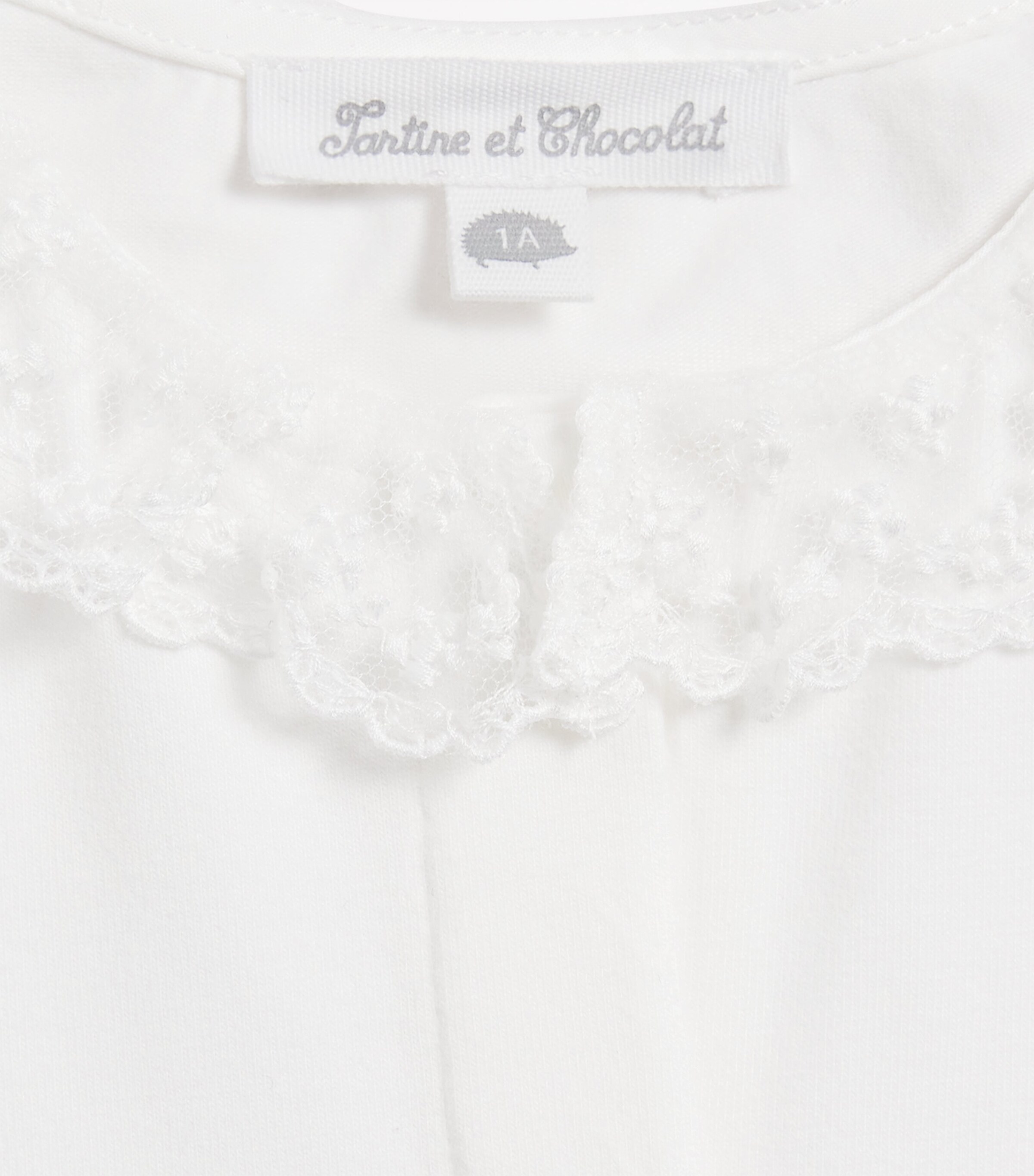 Lace-Detail Bodysuit (1-24 Months) 13NACRE Image 3