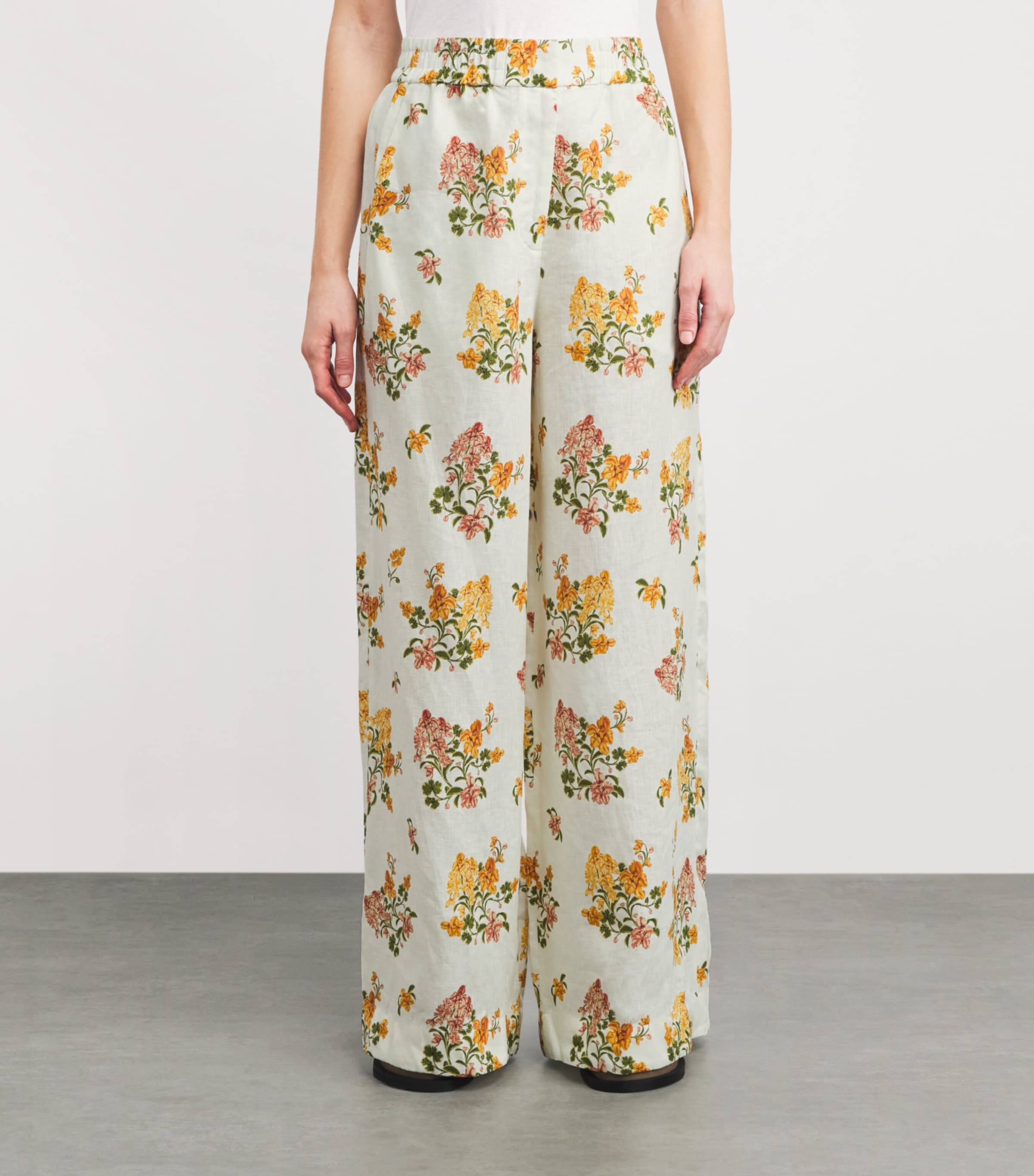 Linen Tota Cordillera Wide-Leg Trousers MULTICOLOR Image 3