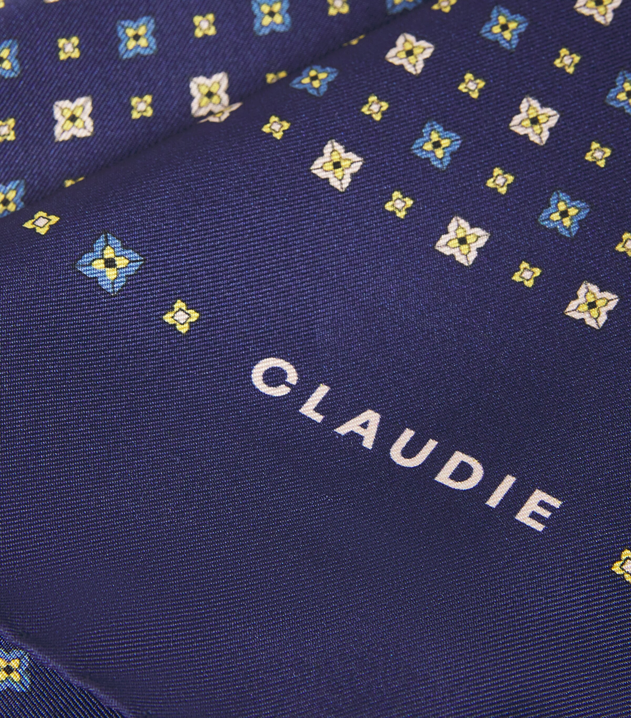 Silk Printed Scarf BLUE PRINT Image 5