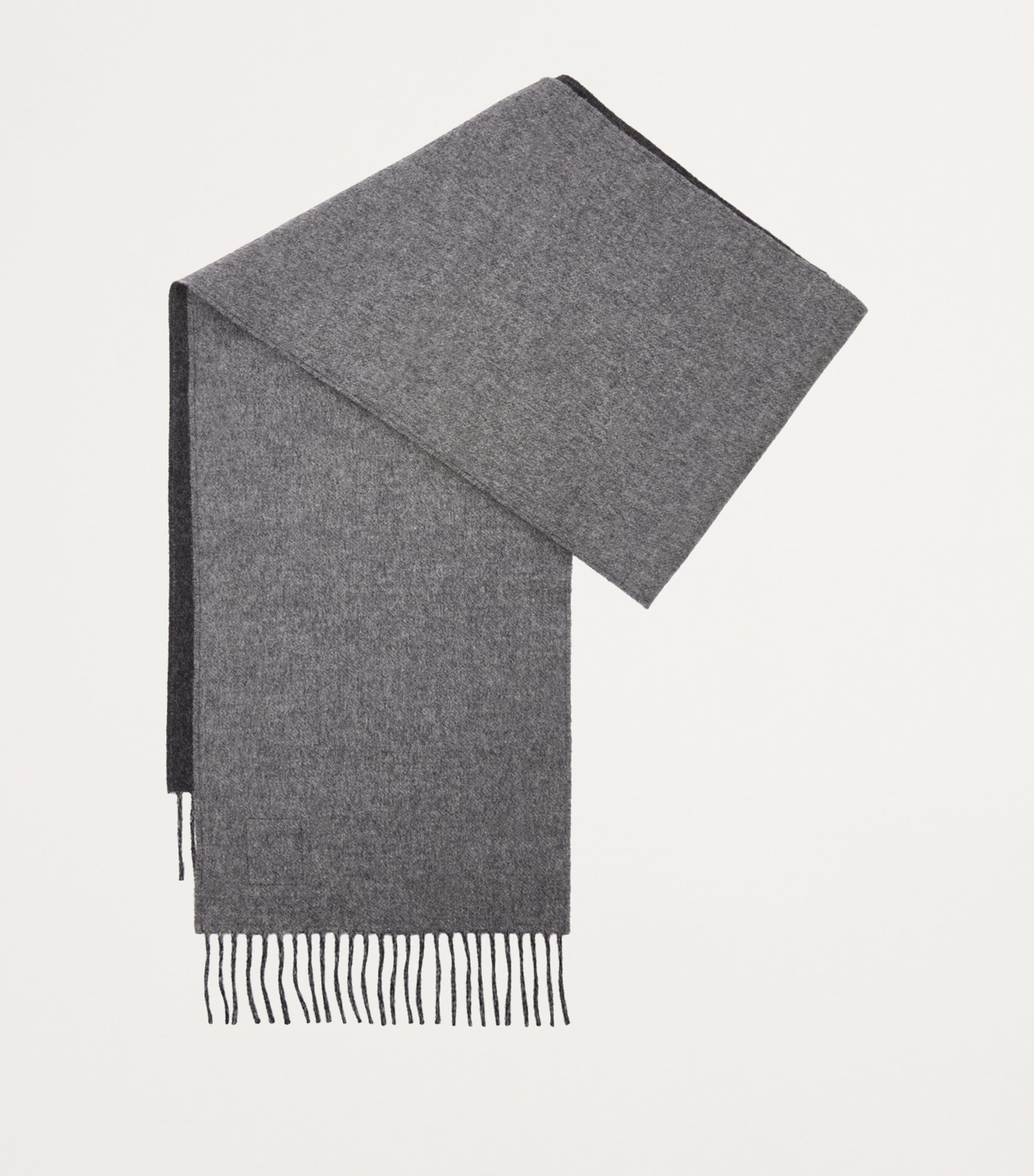 LOEWE Wool-Cashmere Anagram Scarf Black/grey Image 2