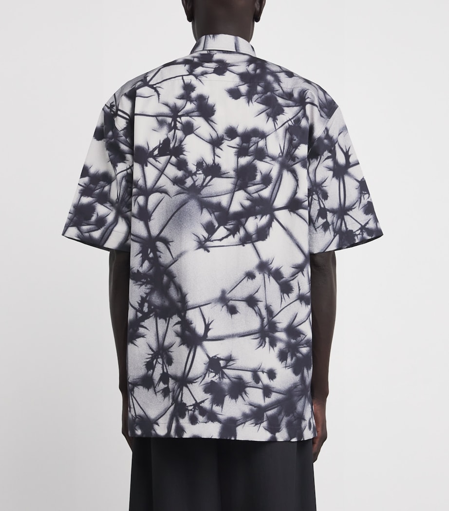 Cotton Thistle Print Shirt BLACK Image 4