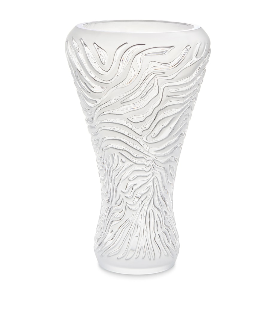 Crystal Zebre Vase (45cm) INCOLORE Image 1