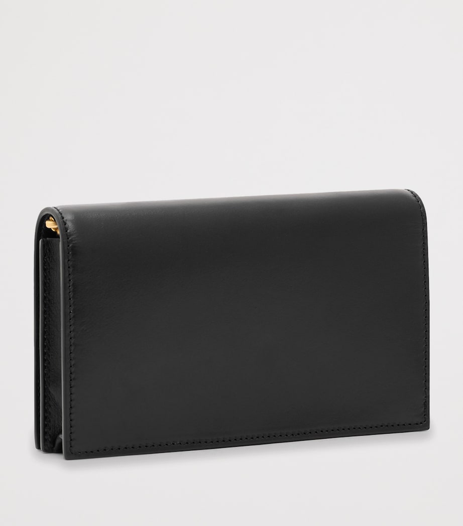 Schiaparelli Leather Moulded Mouth Clutch Bag Black Image 2