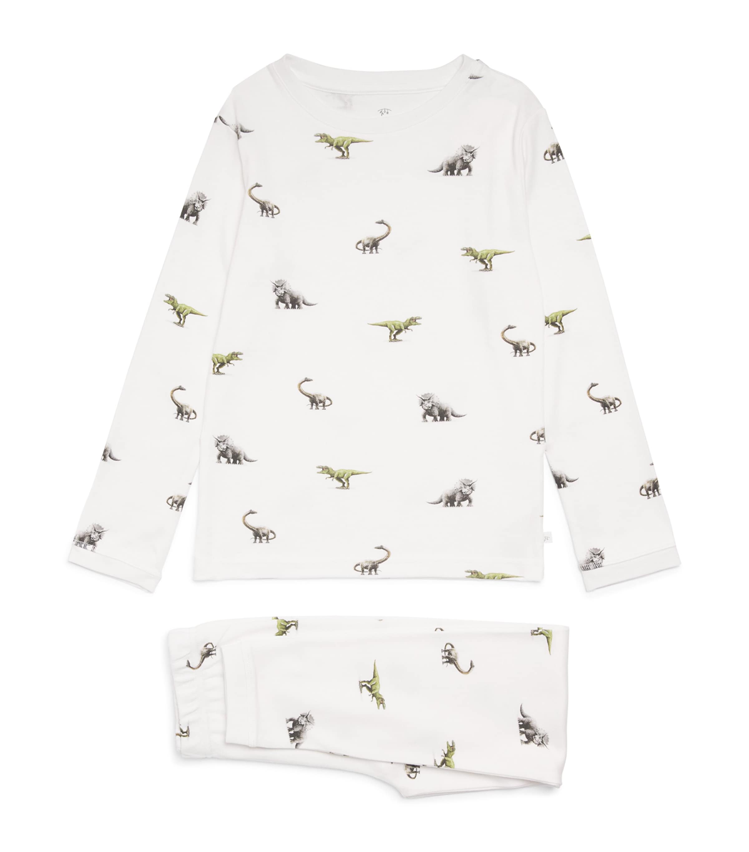 Rosa & Blue Dinosaur Print Pyjamas (6-7 Years) Dinosaur Image 1