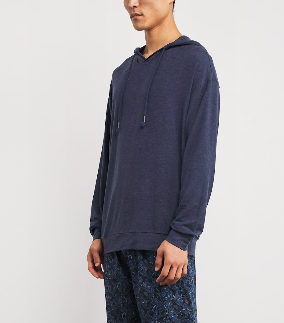 Soft Lounge Hoodie 547 BLUE MELANGE Image 3