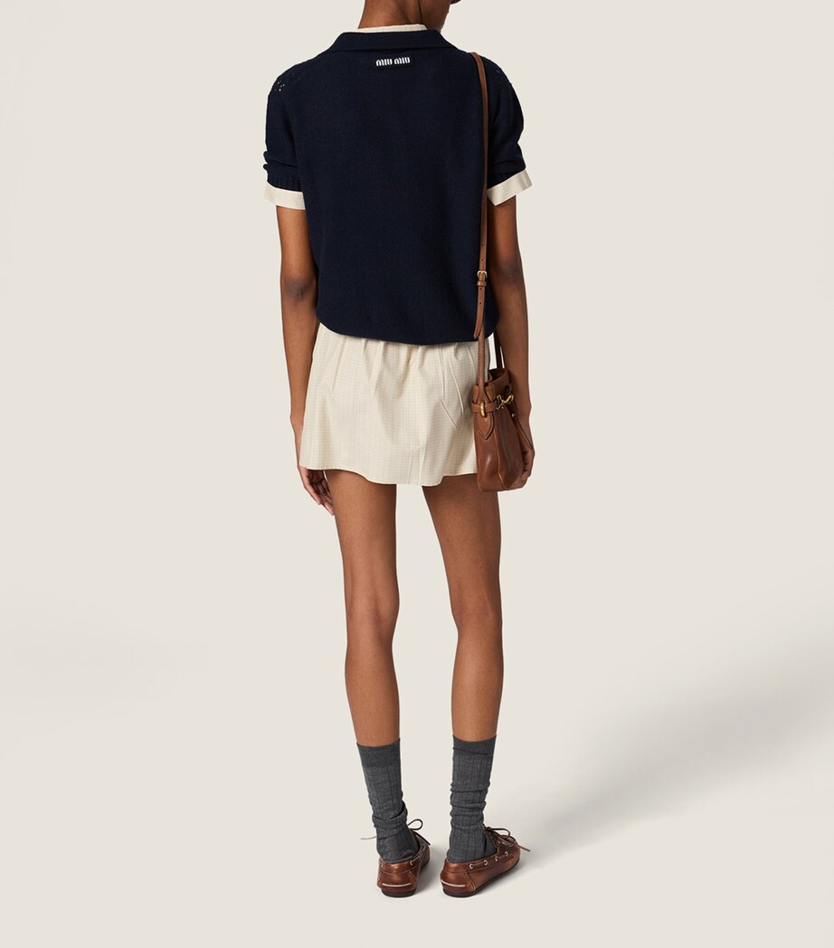 Miu Miu Womens Cashmere Polo Shirt Image 3