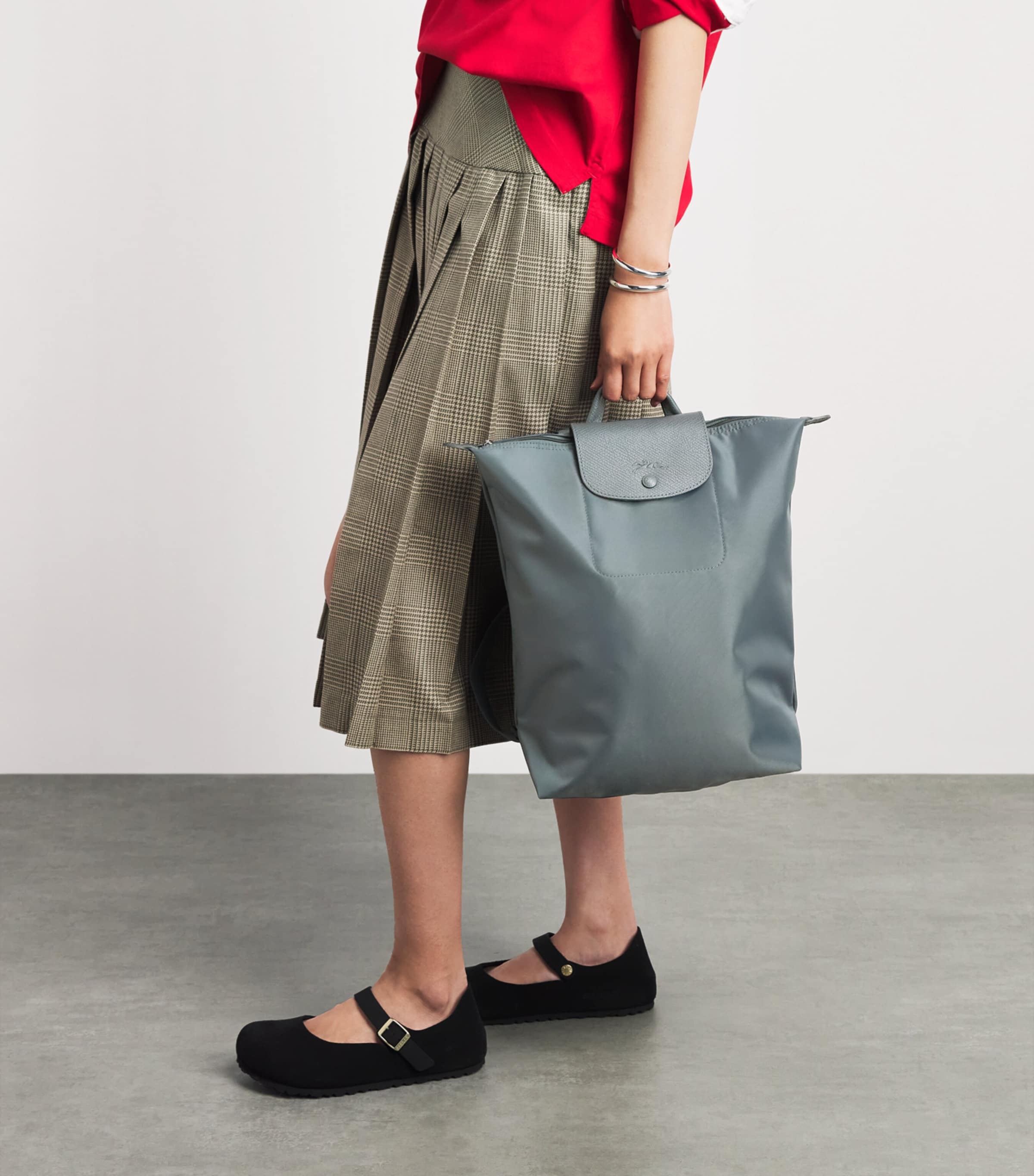 Longchamp Medium Le Pliage One Backpack Anthracite Image 4