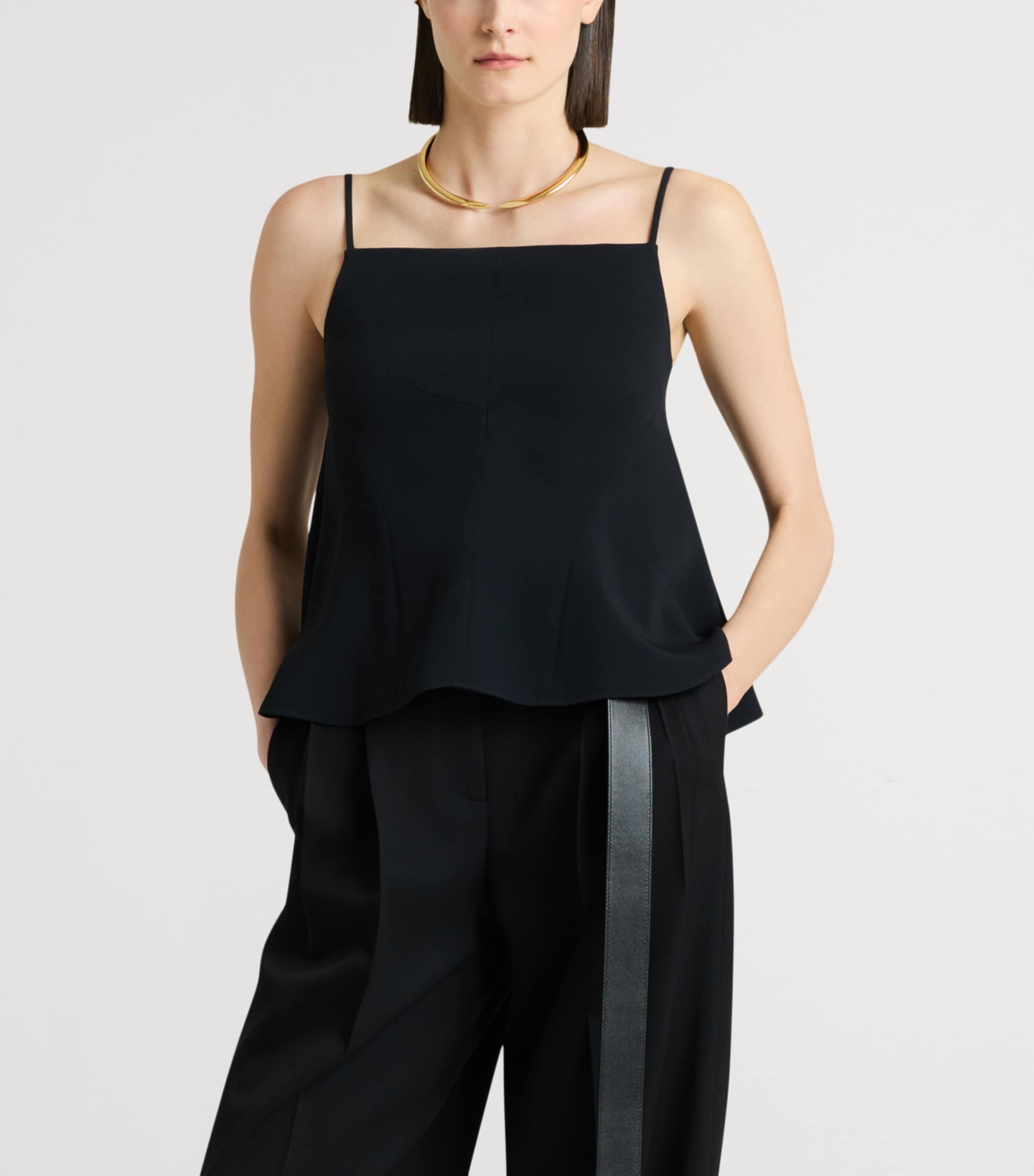 Givenchy Womens Square-Neck Cami Top Image 4