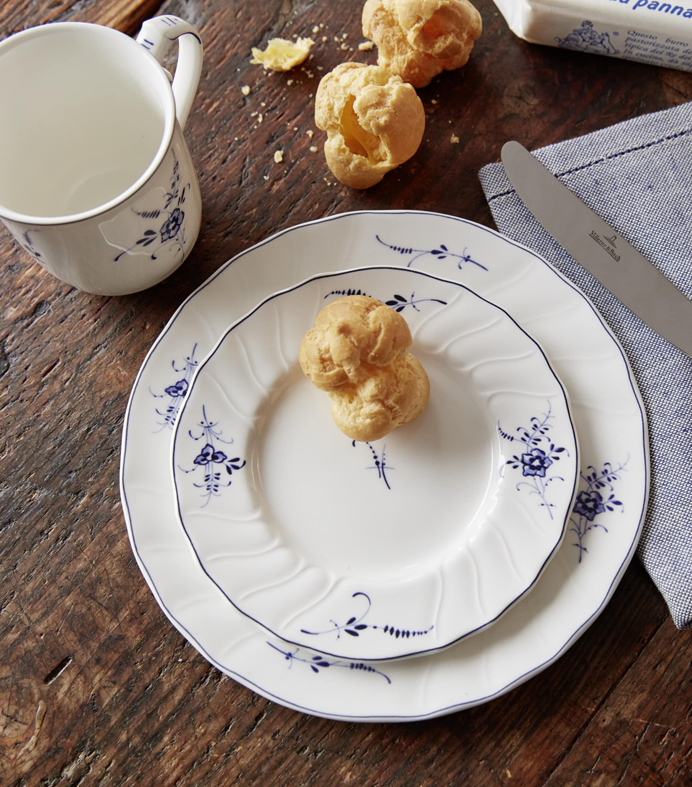 Set of 6 Old Luxembourg Salad Plates (20.5cm) WHITE Image 5