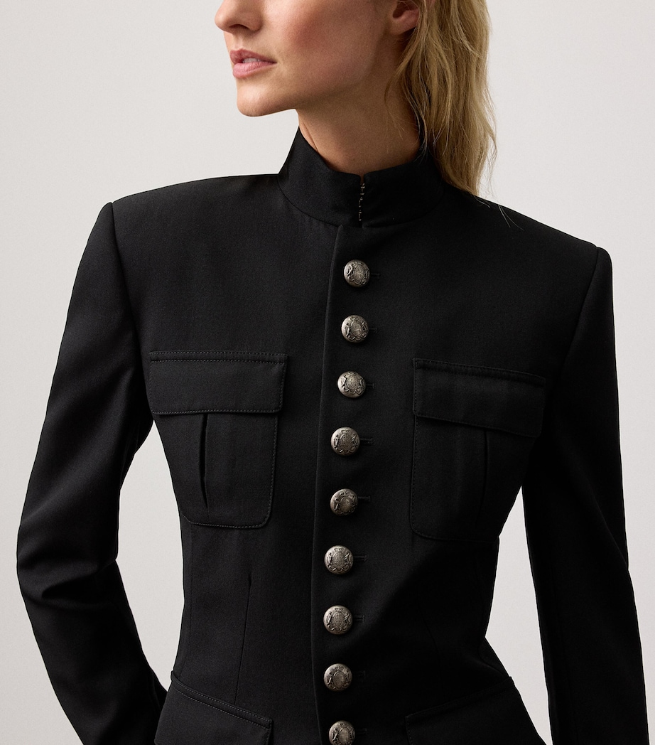 Wool Grain de Poudre Eliza Jacket BLACK Image 4