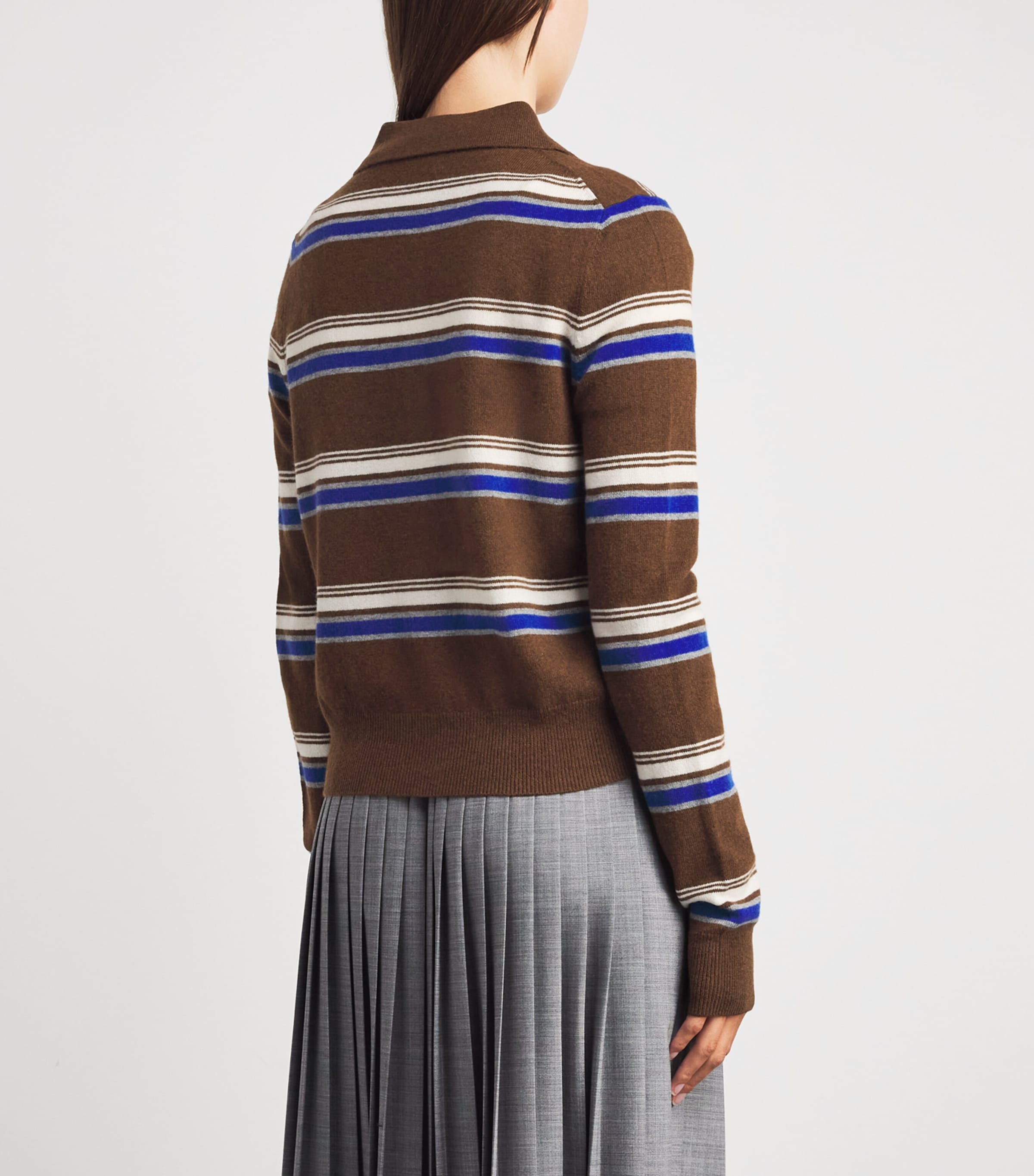 Claudie Pierlot Womens Wool-Cashmere Stripe Cardigan Multicolored Image 5