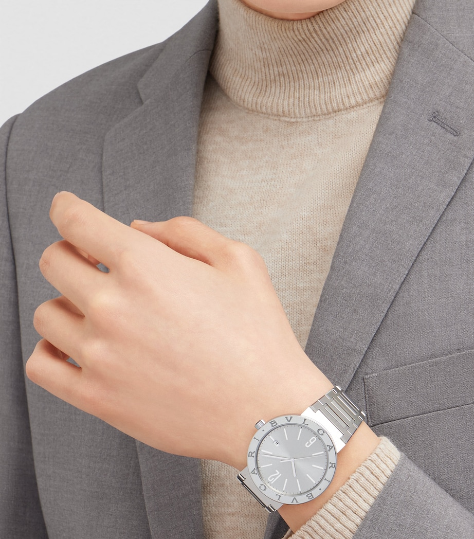 Stainless Steel BVLGARI BVLGARI Watch 41mm GREY Image 3
