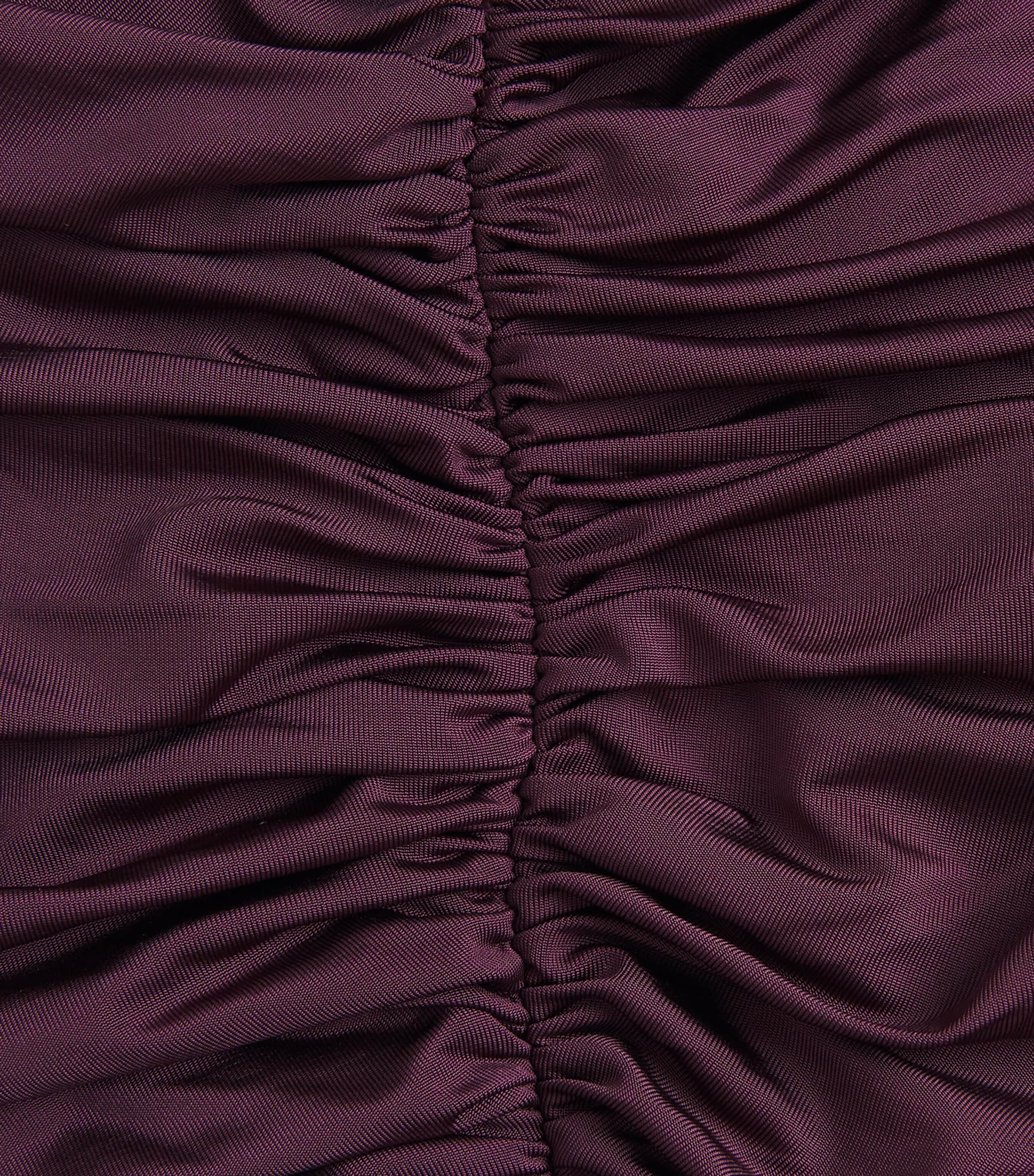 Self-Portrait Womens Jersey Gathered Maxi Dress Burgundy Image 6