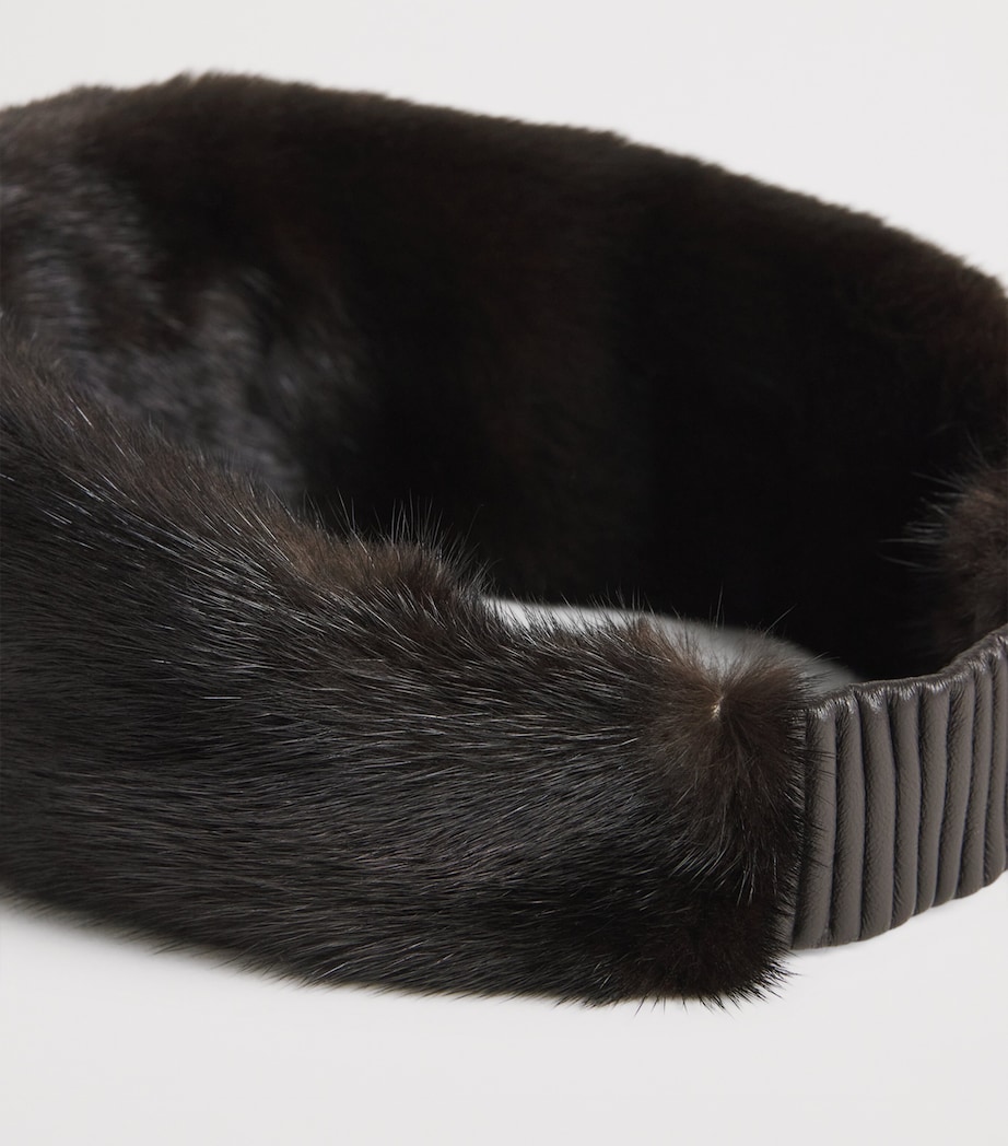 Mink Fur Headband MAHO Image 4