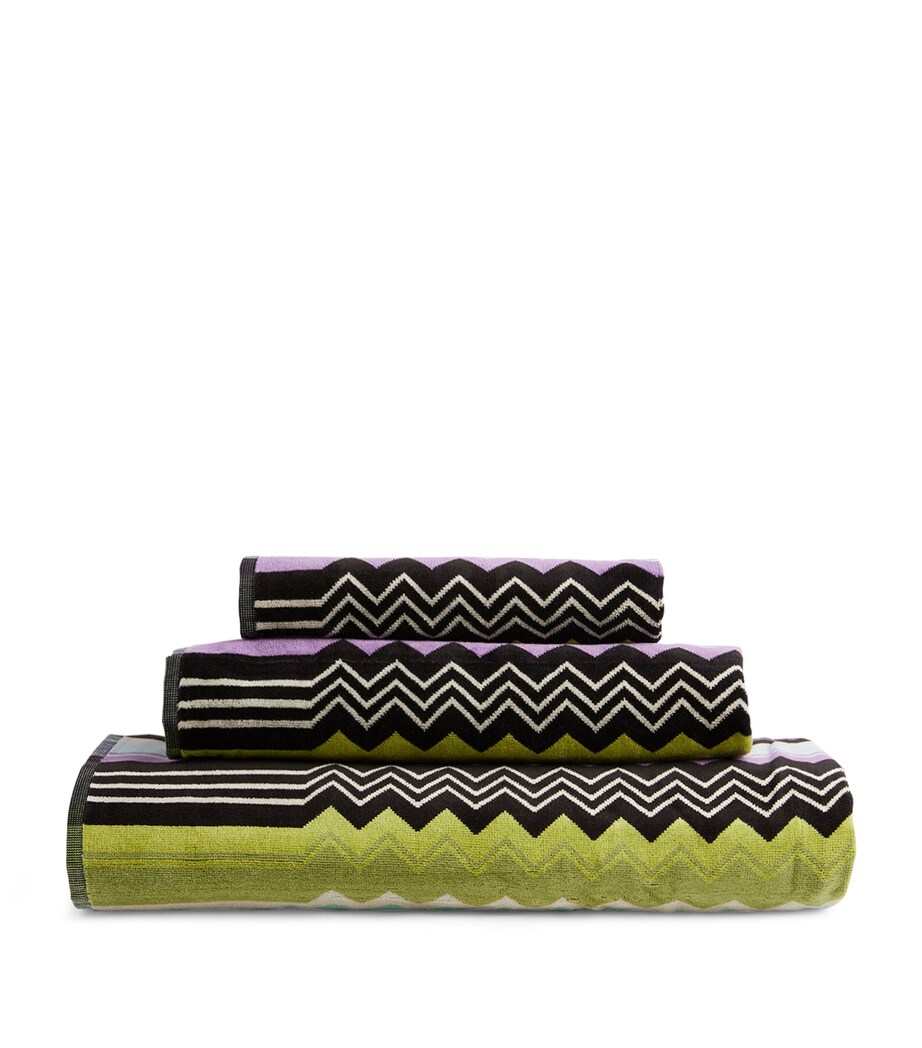 Giacomo Guest Towel (40cm x 70cm) T59-MULTI ORNG Image 1