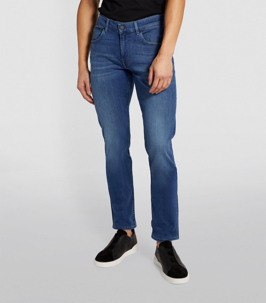 Slimmy Lux Performance Plus Jeans MID BLUE Image 3