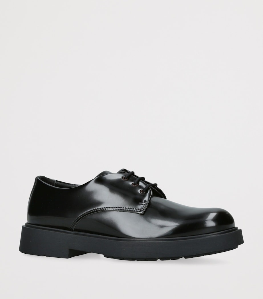 Leather Lace-Up Shoes BLACK Image 3