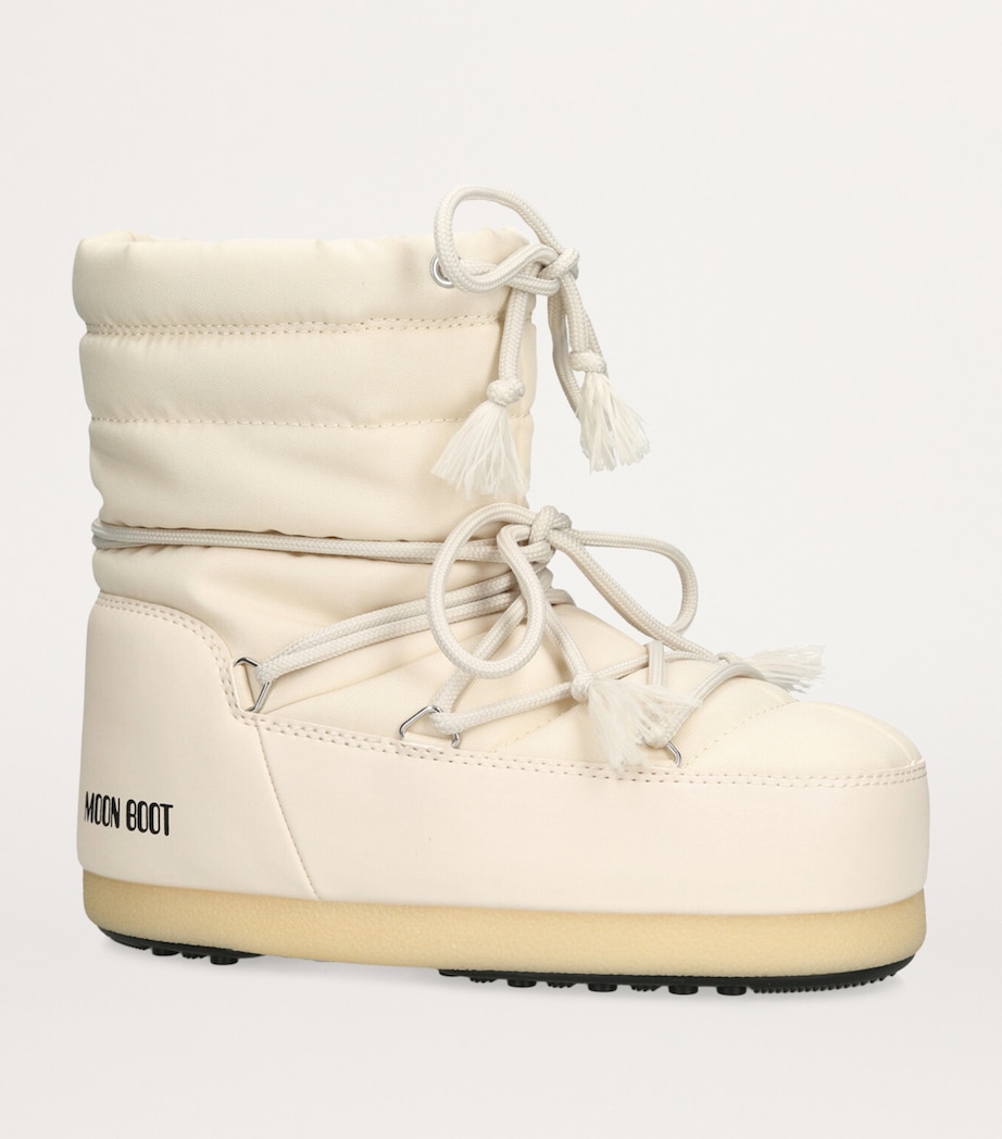 Nylon EVX Ankle Boots CREAM Image 3