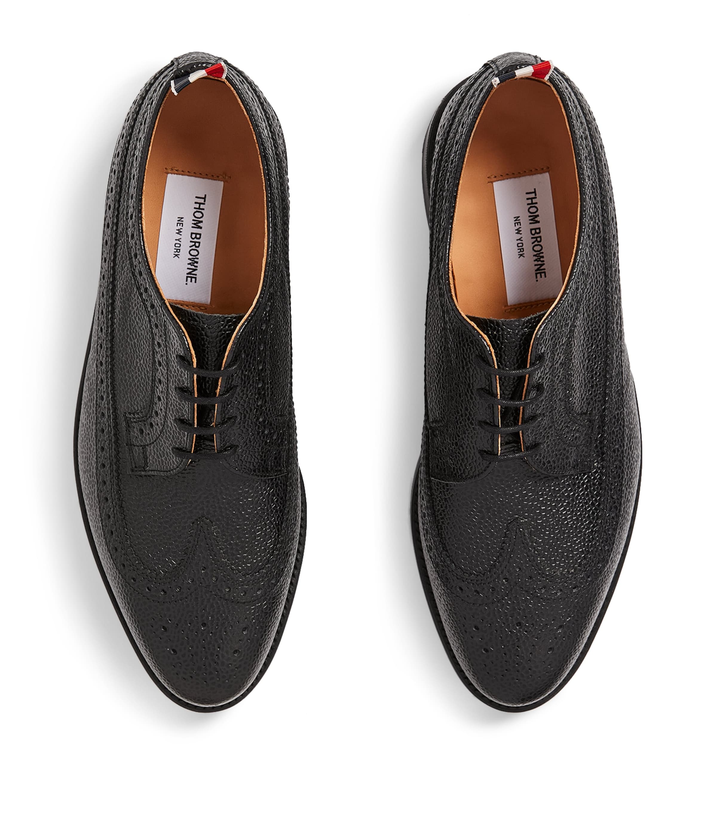 Leather Longwing Brogues BLACK Image 2