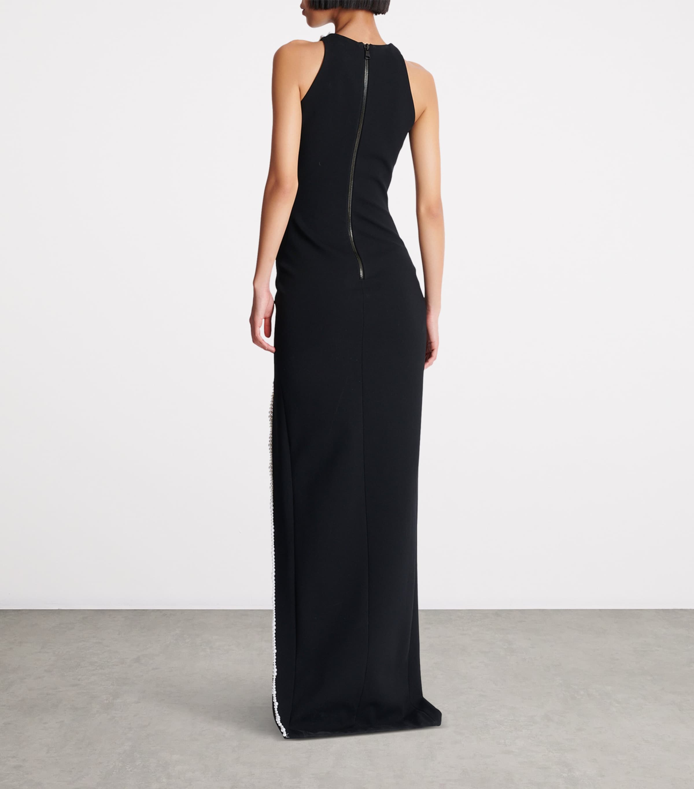 Embellished Face Maxi Dress EJR BLACK Image 3