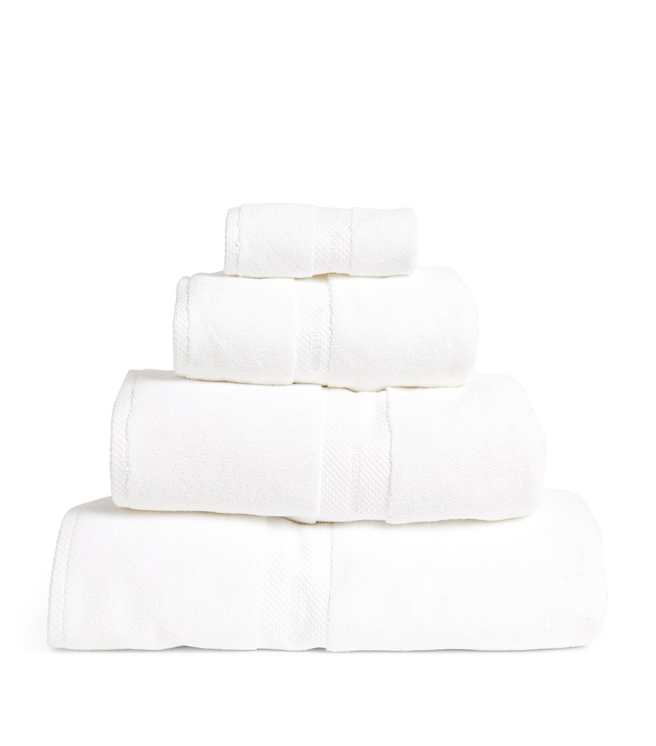 Avenue Bath Sheet 100cm x 183cm WHITE Image 1