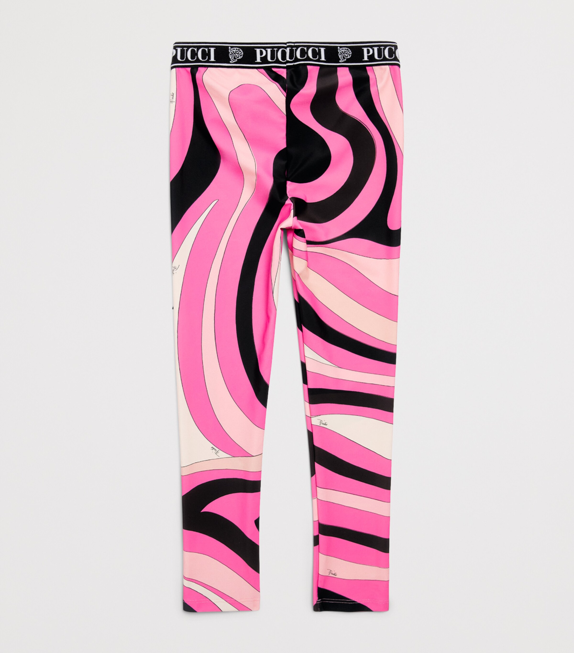 PUCCI Junior Marmo Print Leggings (4-14 Years) Rosa/marrone Image 2