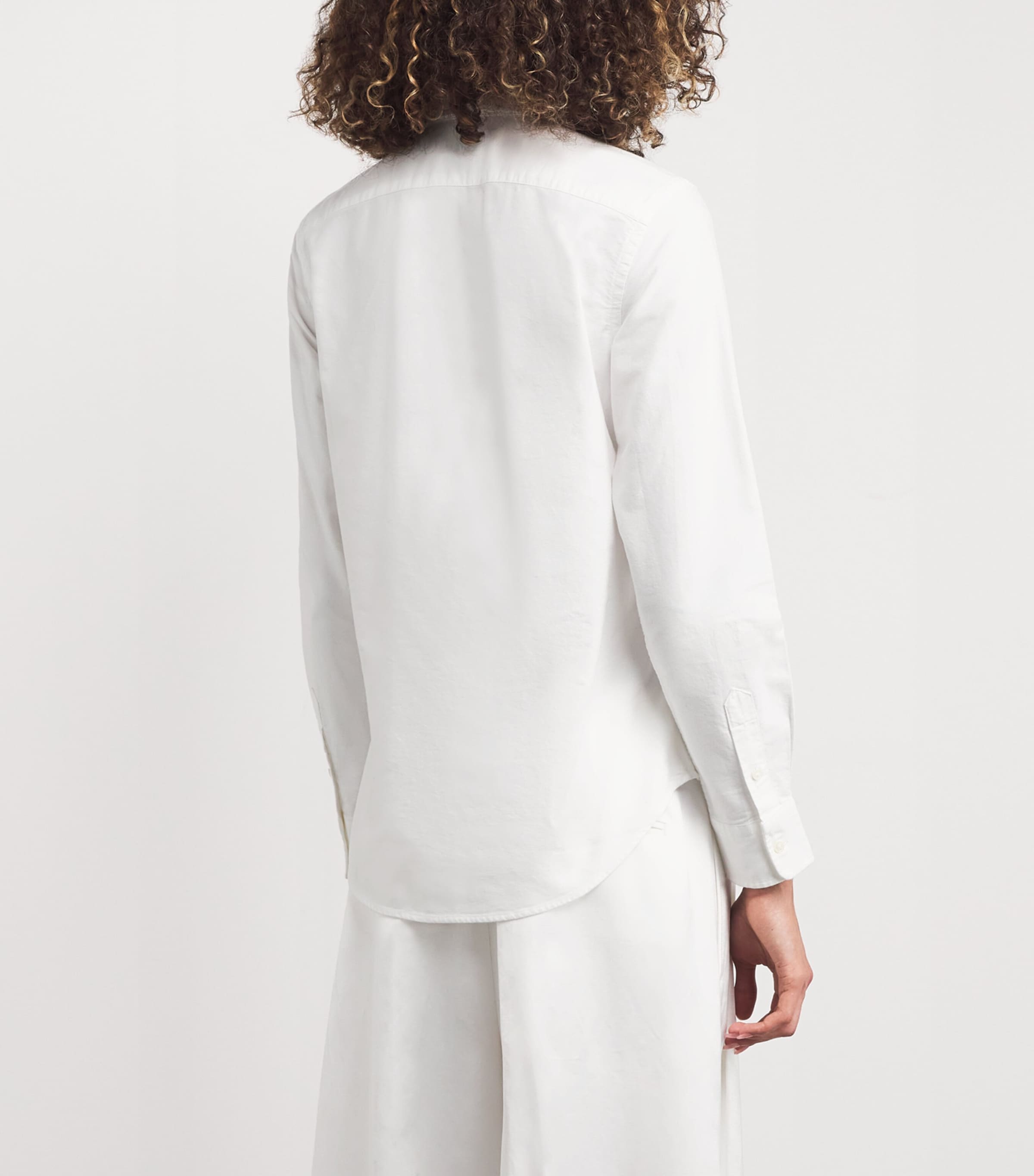 Cotton Polo Pony Shirt WHITE Image 4